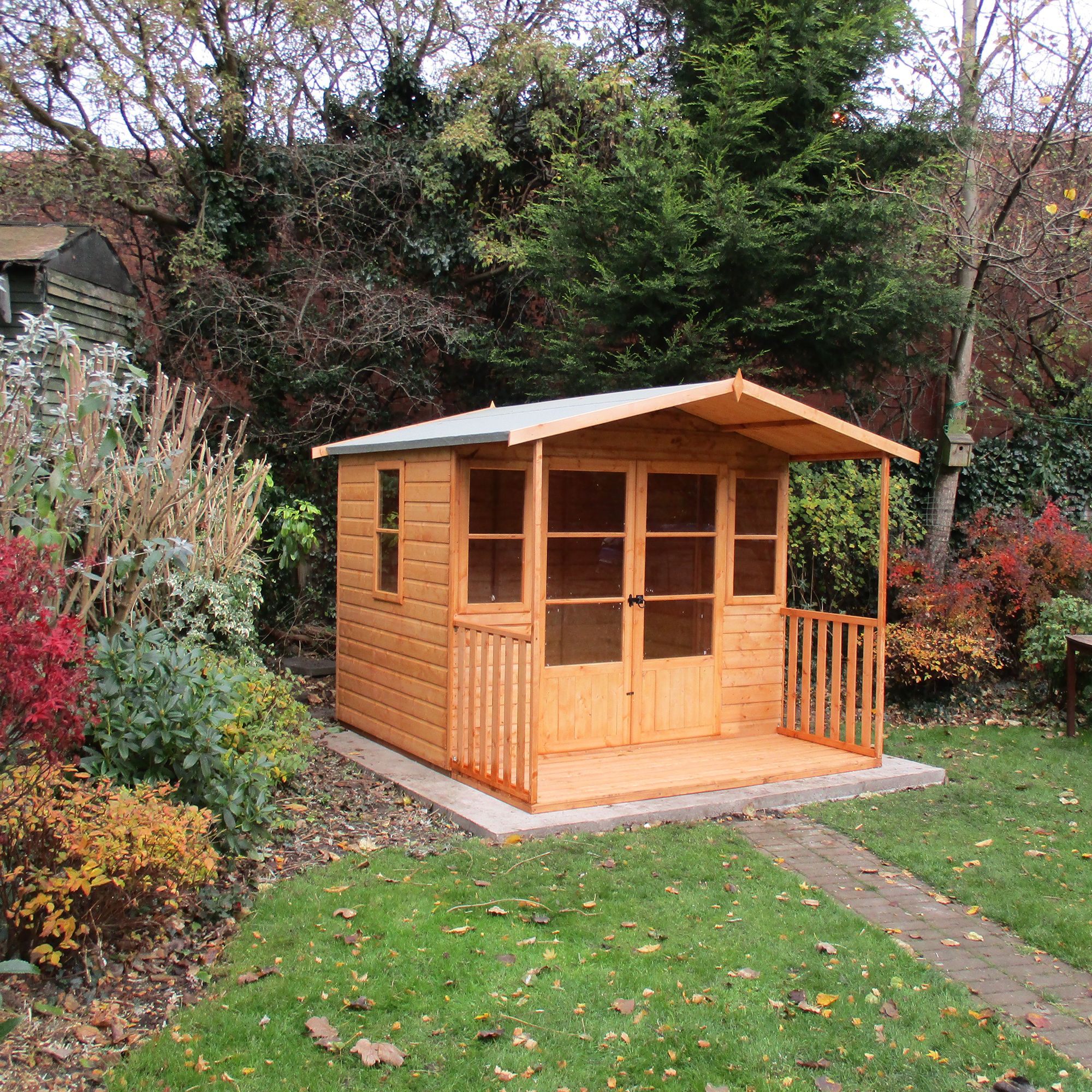 Shire Milton 8X9 Apex Shiplap Wooden Summer House - Assembly Service Included | Compare The Build