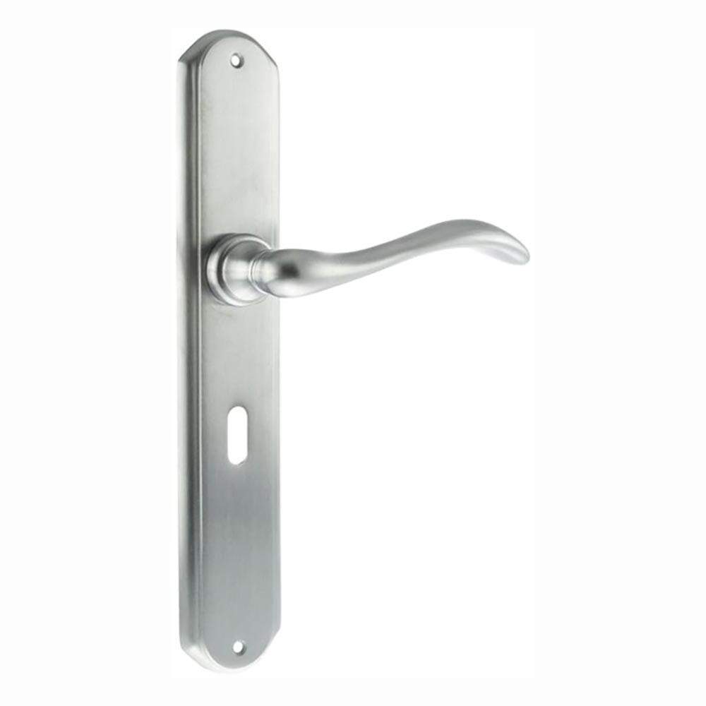 Atlantic Forme Valence Solid Brass Key Lever on Backplate - Satin Chrome Atlantic UK FBP138KSC | Compare The Build