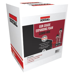 Soudal 750ml Gap Filler Expanding Foam Combi-Box - Pack of 6 Price Comparisons | Compare The Build