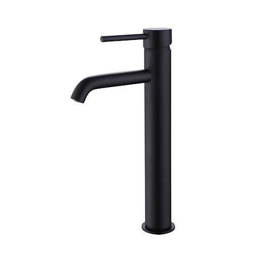 Merano Livenza High Rise Mono Basin Mixer Tap - Black | Compare The Build