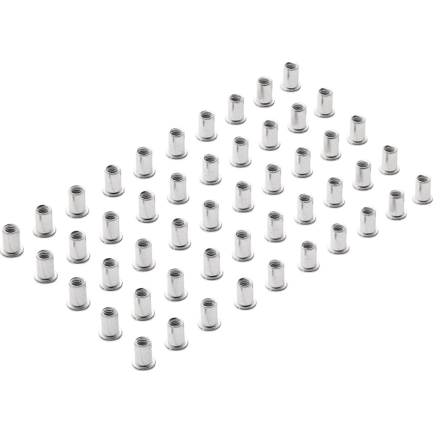 Draper Zinc Plated Threaded Insert Rivet Nuts M8 Thread Pack of 50 Price Comparisons | Compare The Build