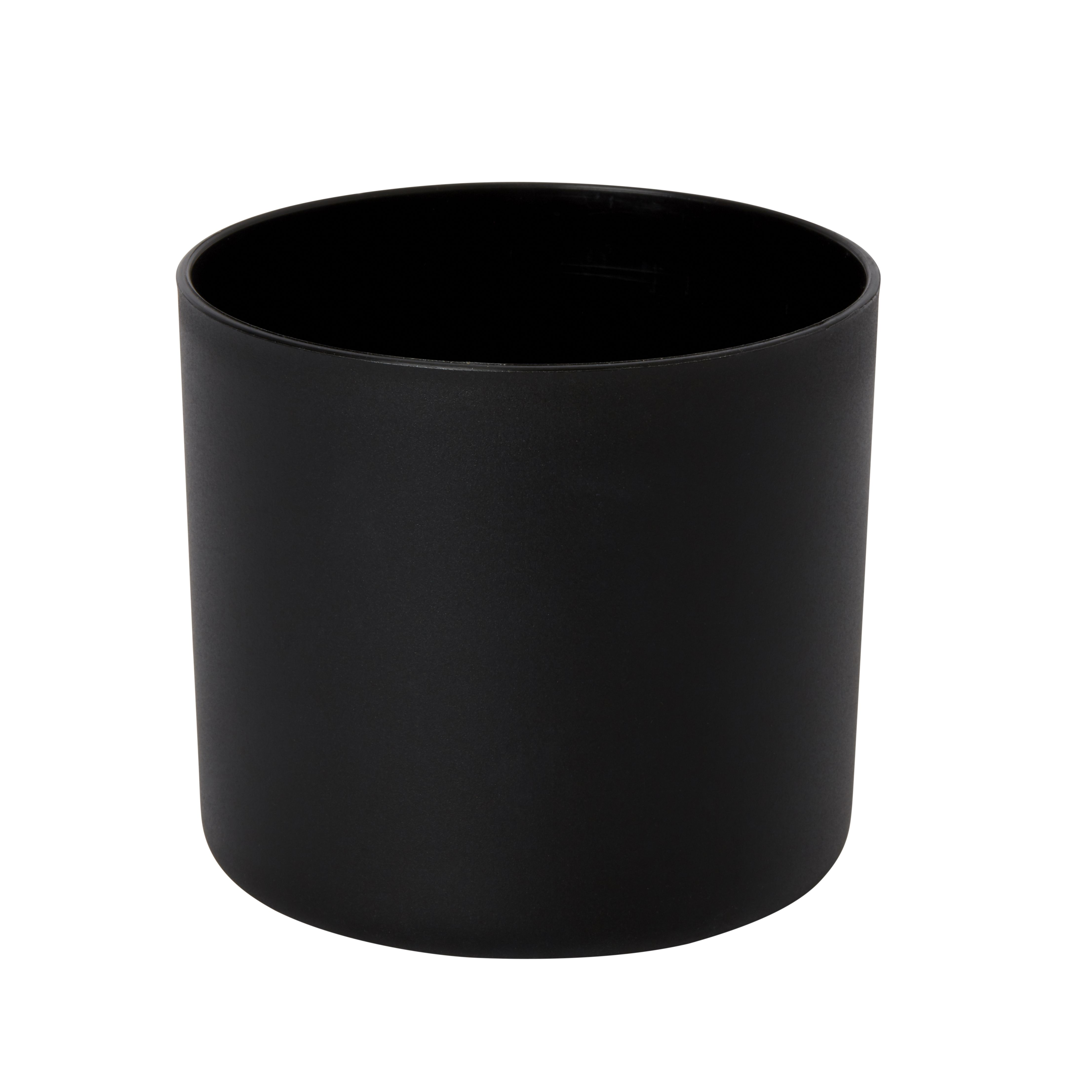 GoodHome Black Plastic Circular Plant Pot (Dia)17.6Cm Price Comparisons | Compare The Build