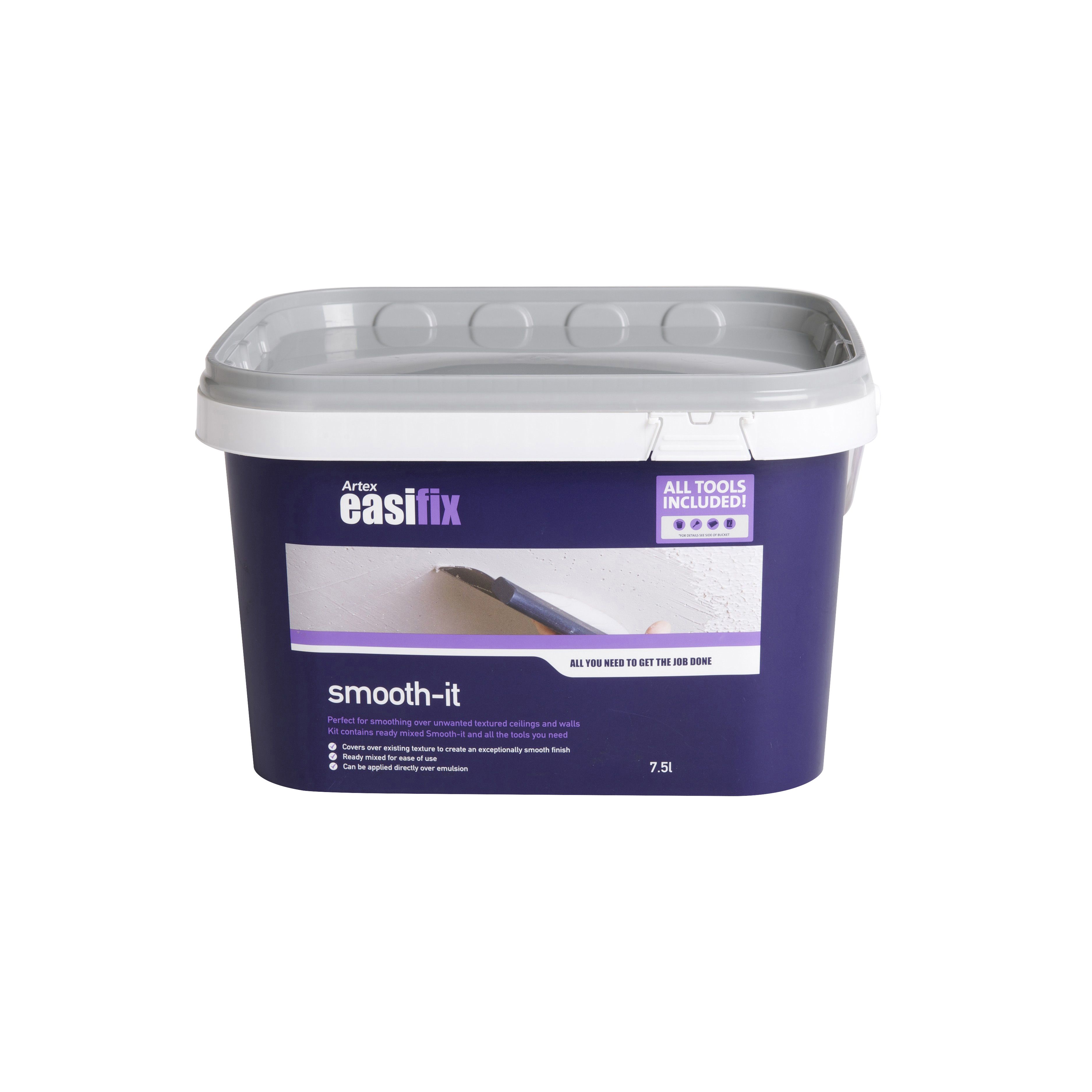 Artex Easifix Smooth-It Texture Smoothing Kit 7.5L Price Comparisons | Compare The Build