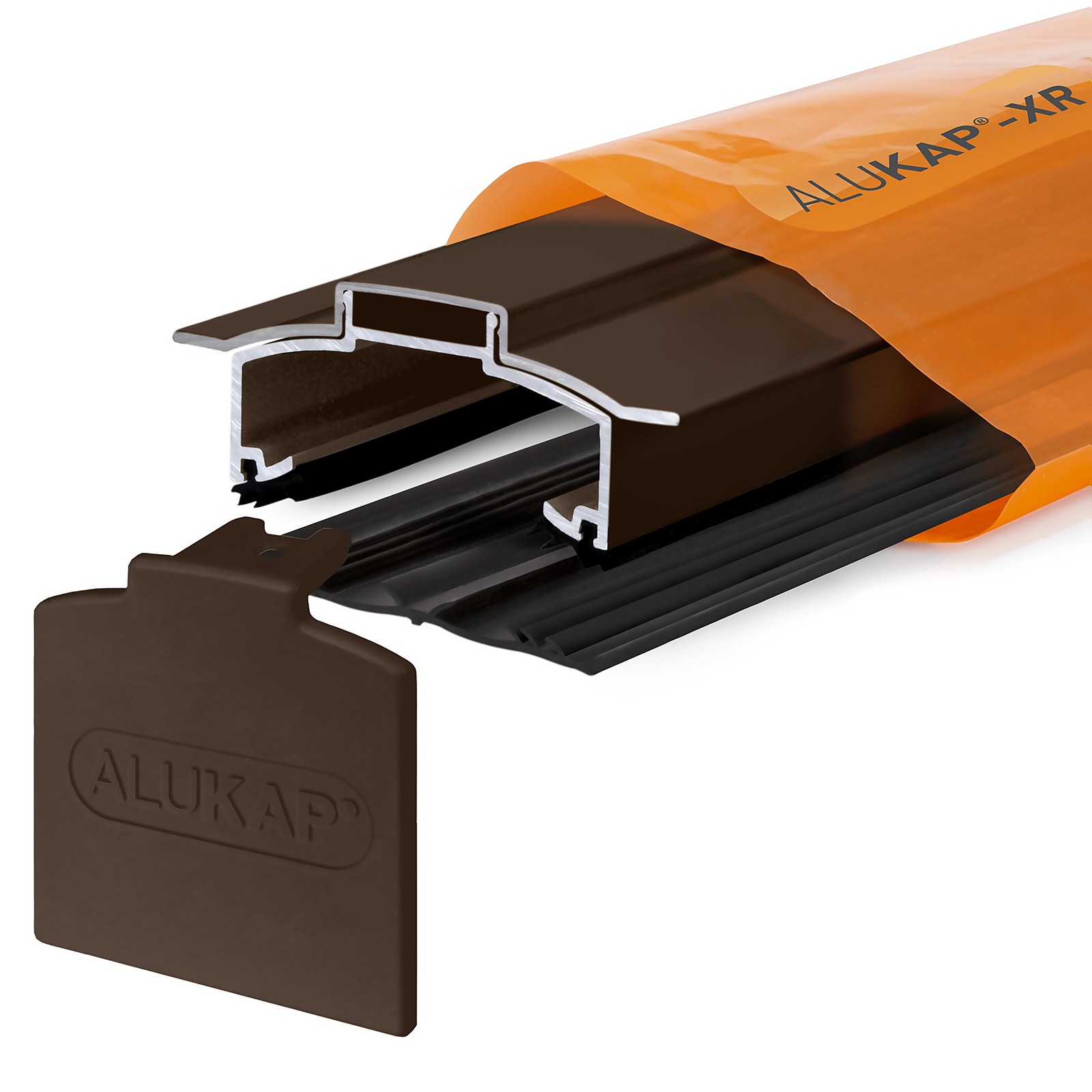 Alukap®-XR Hip Bar 3.0m  55mm RG Alu E/Cap Brown Price Comparisons | Compare The Build