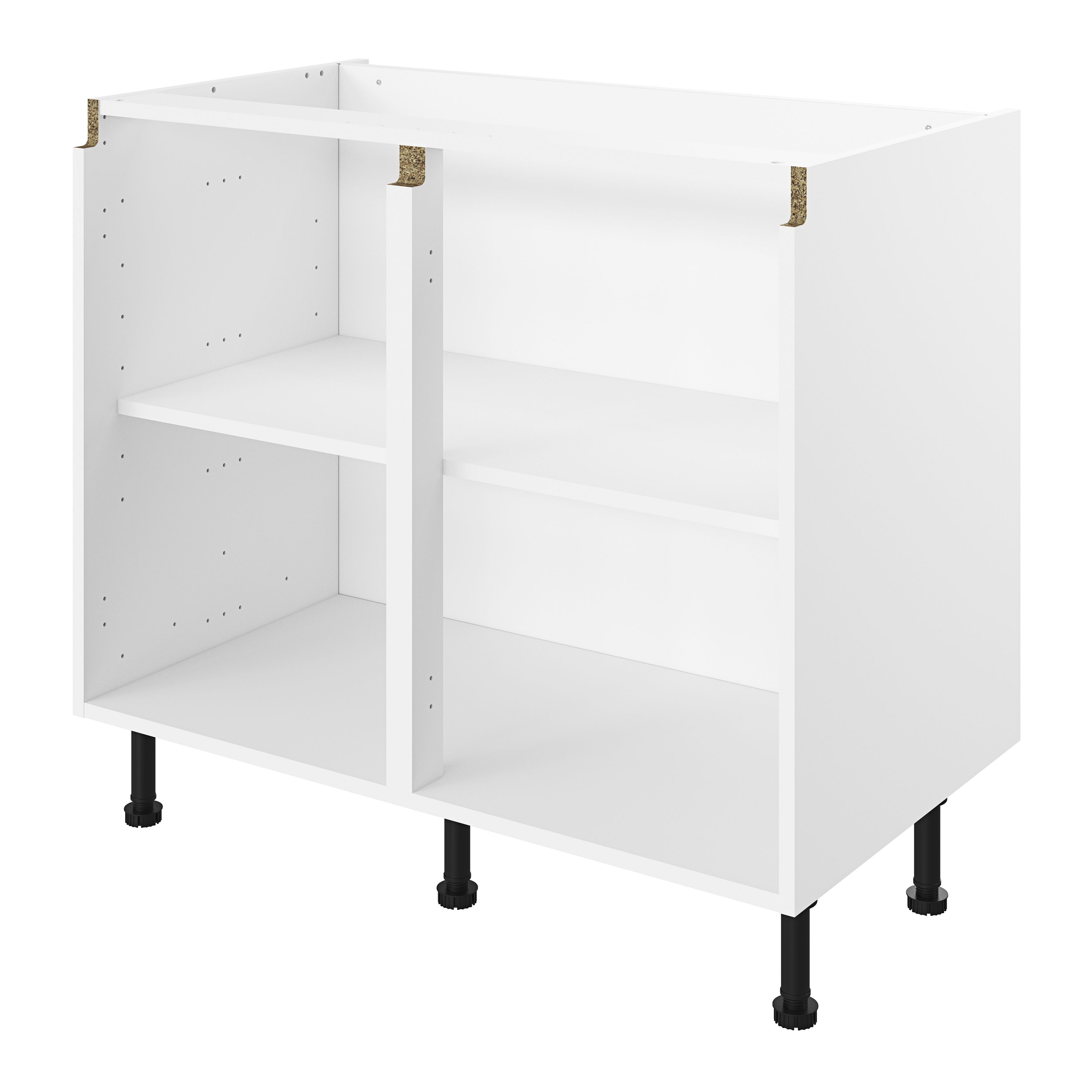 GoodHome Caraway Innovo White Base Cabinet, (W)1000mm Price Comparisons | Compare The Build
