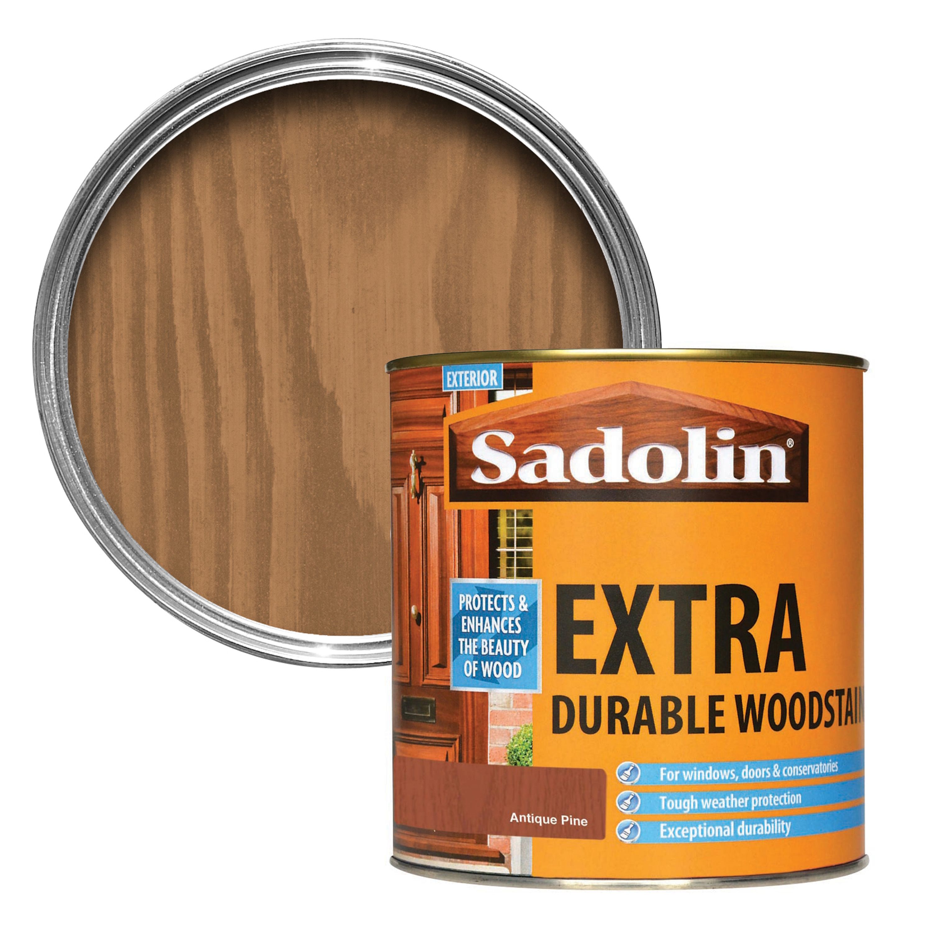 Sadolin Antique Pine Conservatories, Doors & Windows Wood Stain, 1L Price Comparisons | Compare The Build