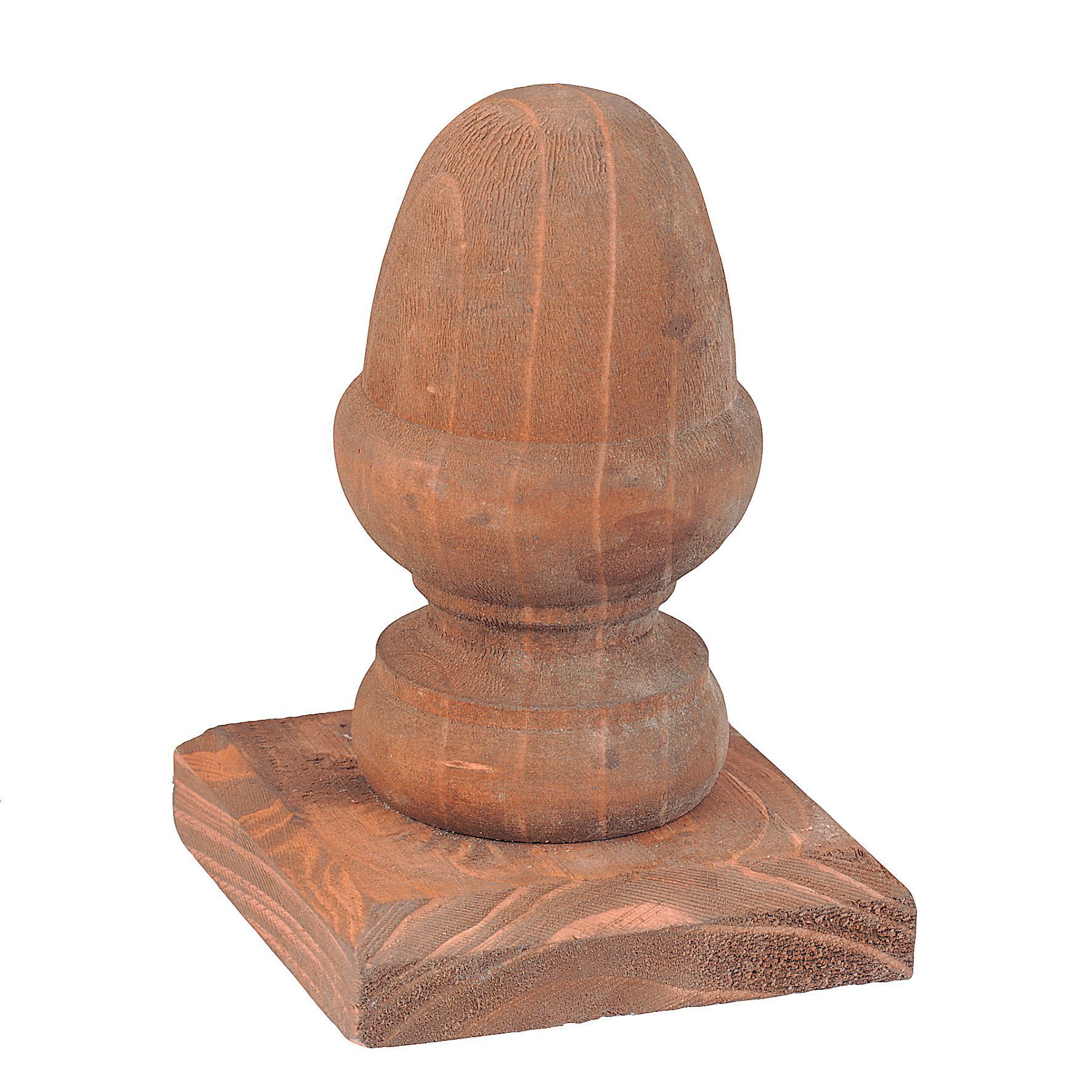 Grange Acorn Top Brown Softwood Post Cap, (W)100mm (H)150mm | Compare The Build