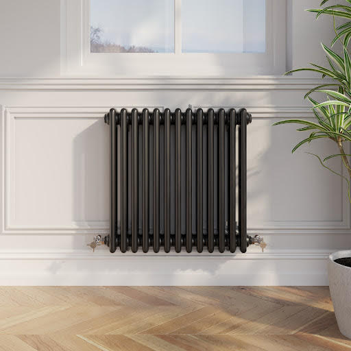 Park Lane Traditional Colosseum Triple Bar Column Radiator Black - 600 x 605mm Price Comparisons | Compare The Build