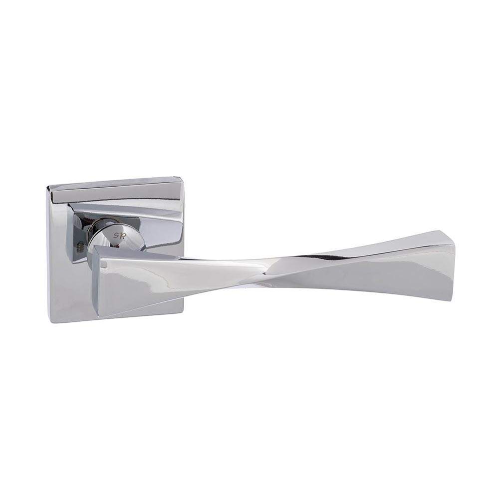 Atlantic Senza Pari Guido Designer Lever on Flush Square Rose - Polished Chrome Atlantic UK SP190CP Price Comparisons | Compare The Build