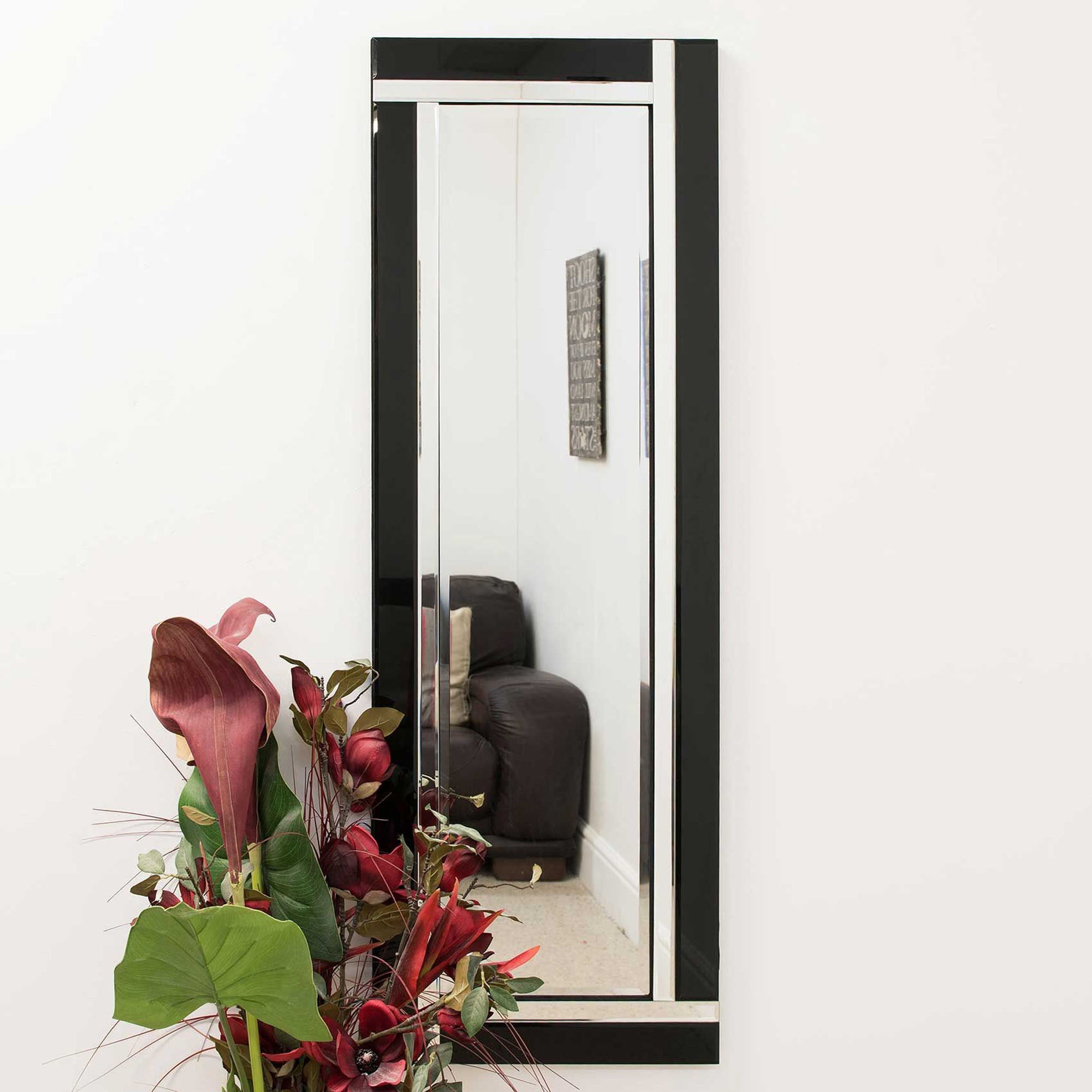 Villa Black Wall Mirror Black | Compare The Build