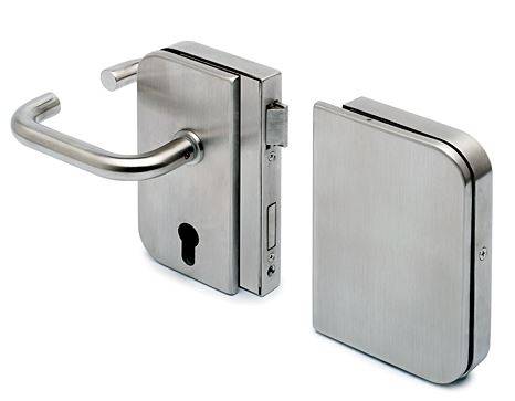 Satin Stainless Steel Upright Patch Lock/Latch Euro with Levers - Right Hand (Glass Strike Included) Price Comparisons | Compare The Build