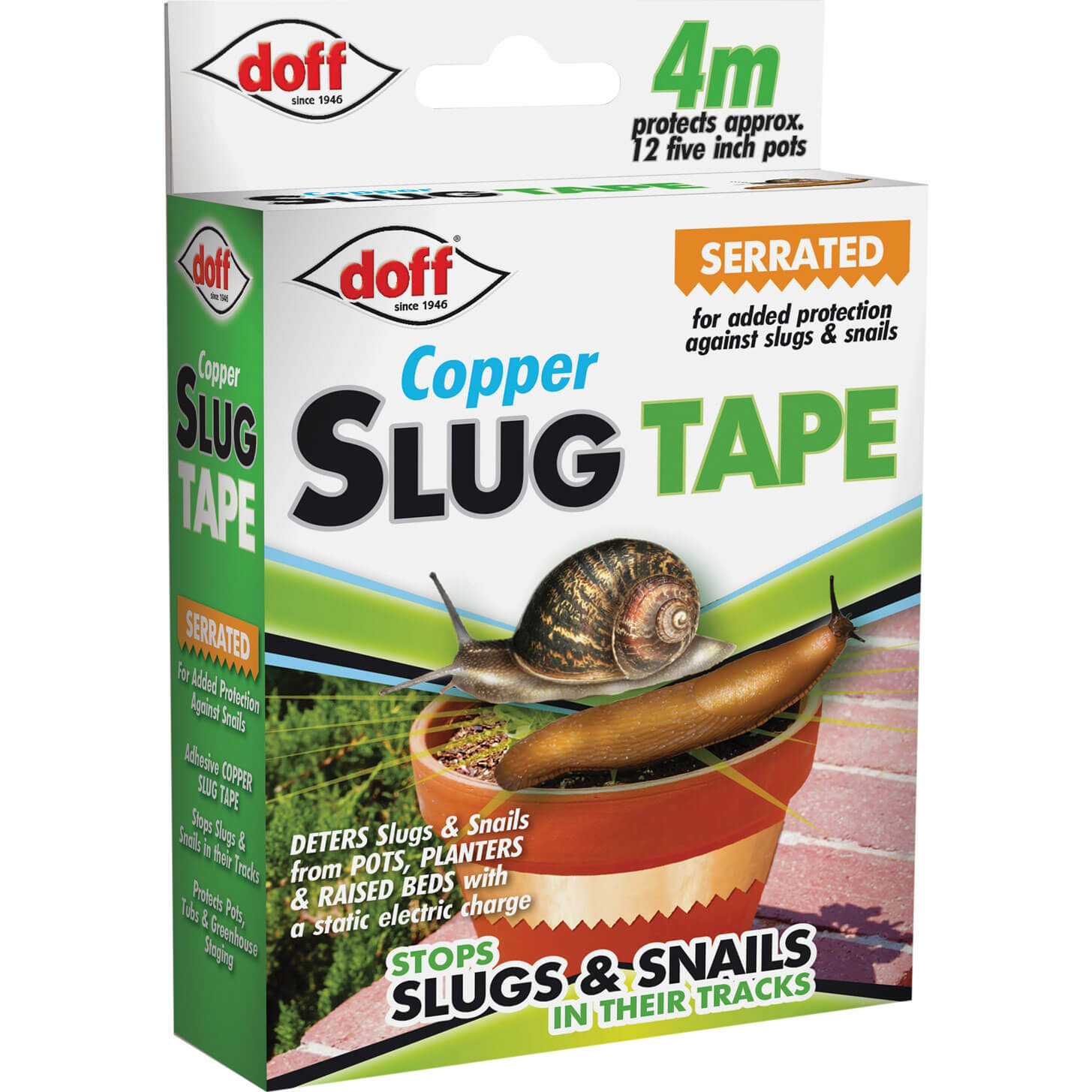 Doff Adhesive Copper Slug and Snail Tape 4m Price Comparisons | Compare The Build