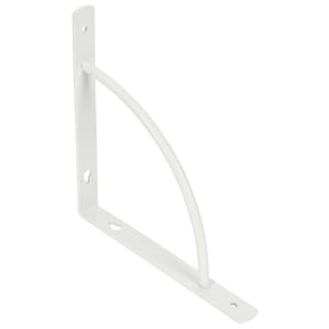 D Shape White Shelf Bracket - 185 x 185mm Price Comparisons | Compare The Build