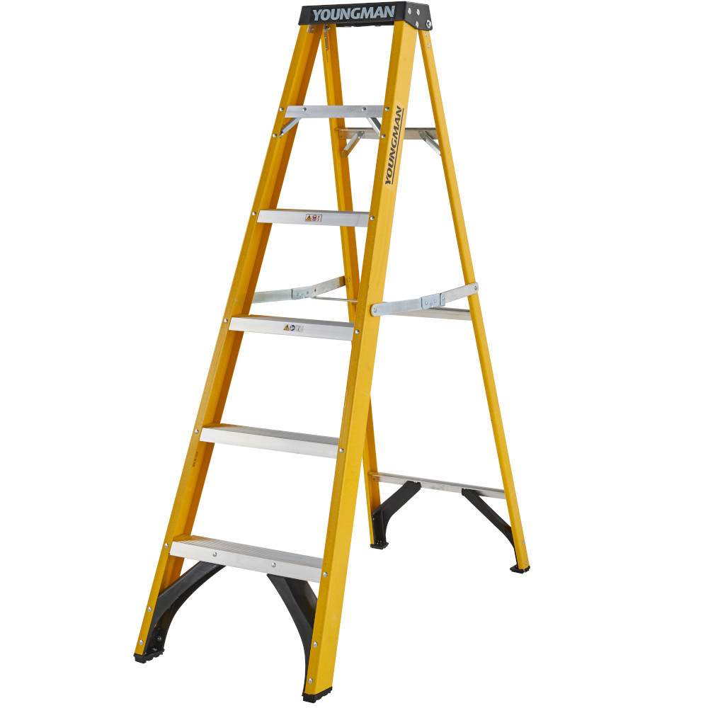 S400 GRP Heavy Duty Trade Step Ladder - 6 Tread (EN131) Price Comparisons | Compare The Build