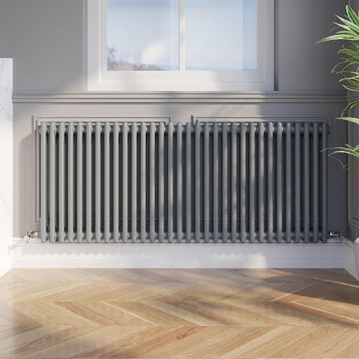 Park Lane Traditional Colosseum Double Bar Column Radiator Anthracite 600 x 1460mm Price Comparisons | Compare The Build