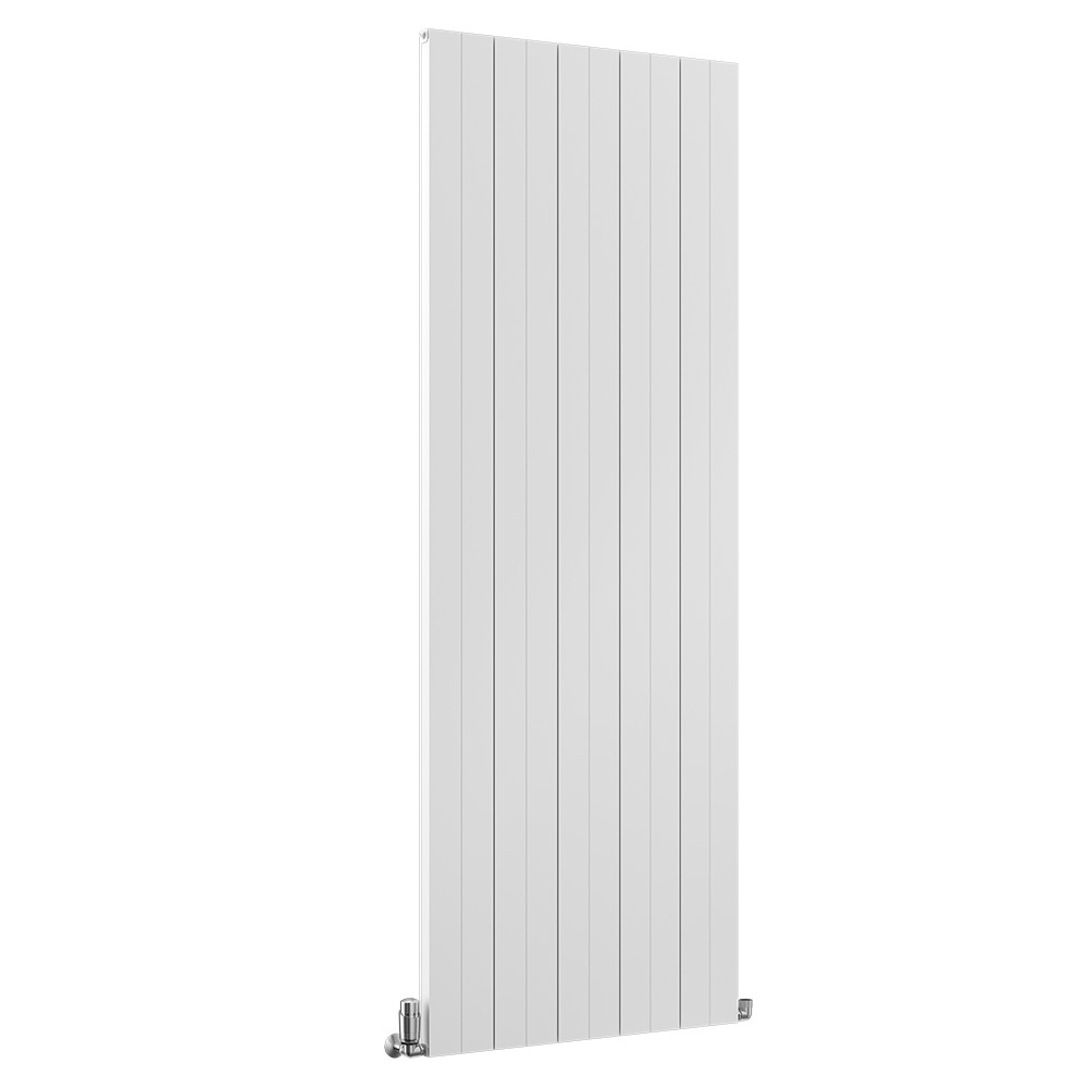 Nordic Gamma Aluminium Designer Vertical Radiator, Matt White, 1831mm x 559mm Price Comparisons | Compare The Build