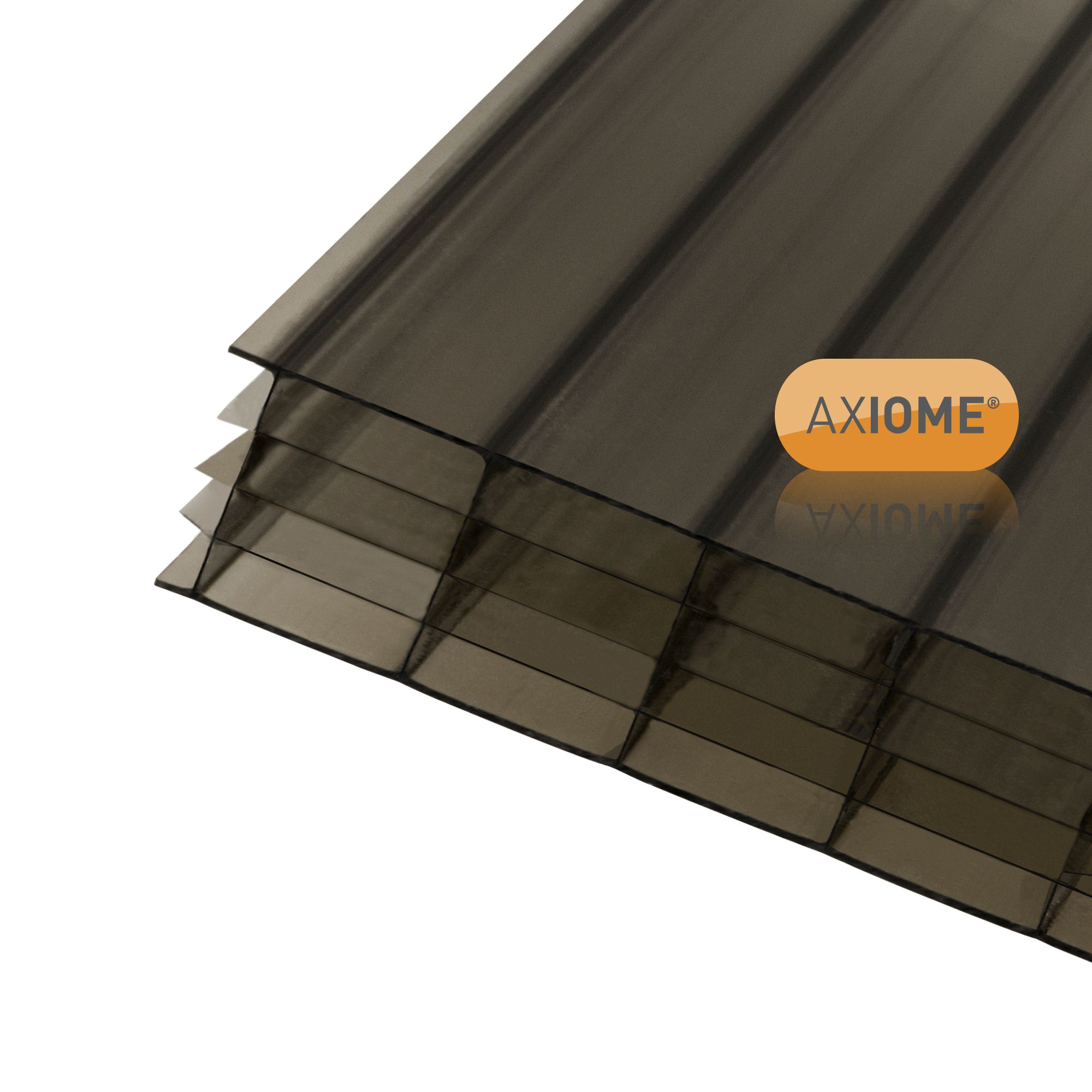 Axiome Bronze effect Polycarbonate Multiwall Roofing sheet (L)5m (W)690mm (T)25mm Price Comparisons | Compare The Build