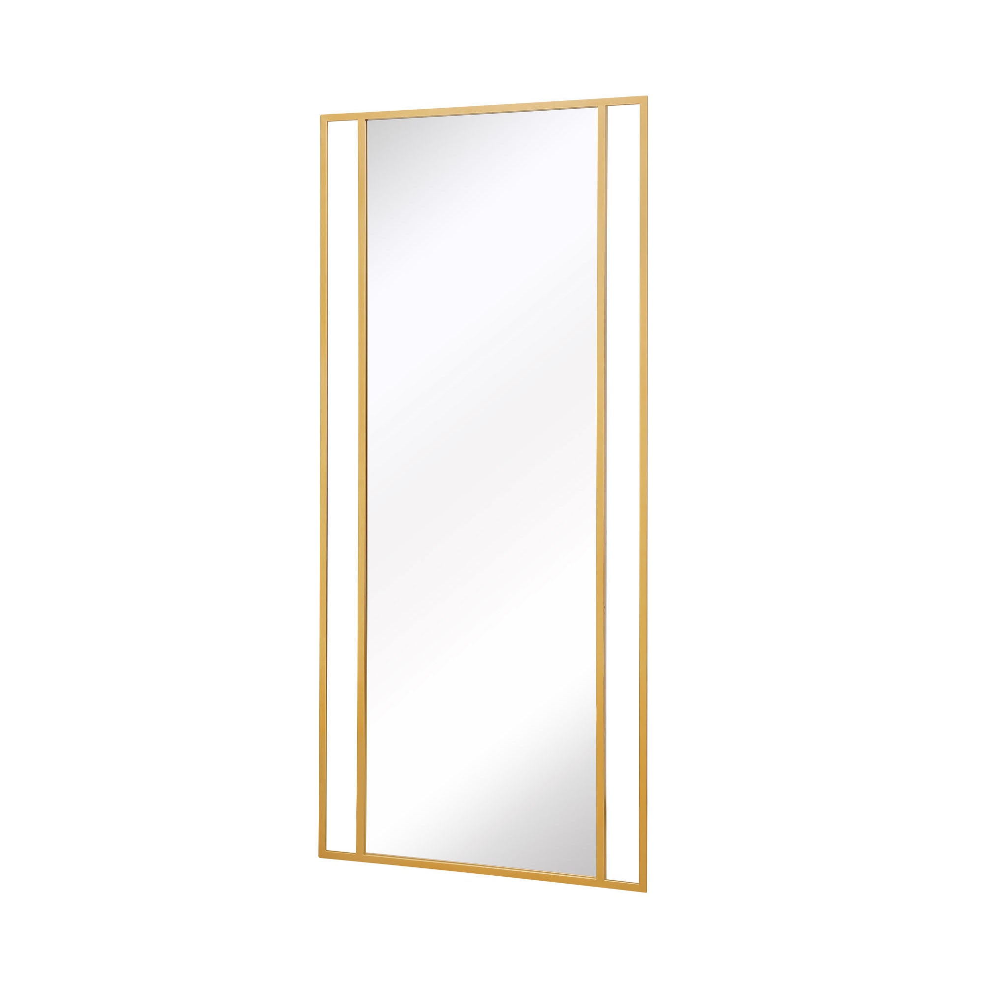 Senestra Modern Rectangle Wall Mirror Gold Price Comparisons | Compare The Build