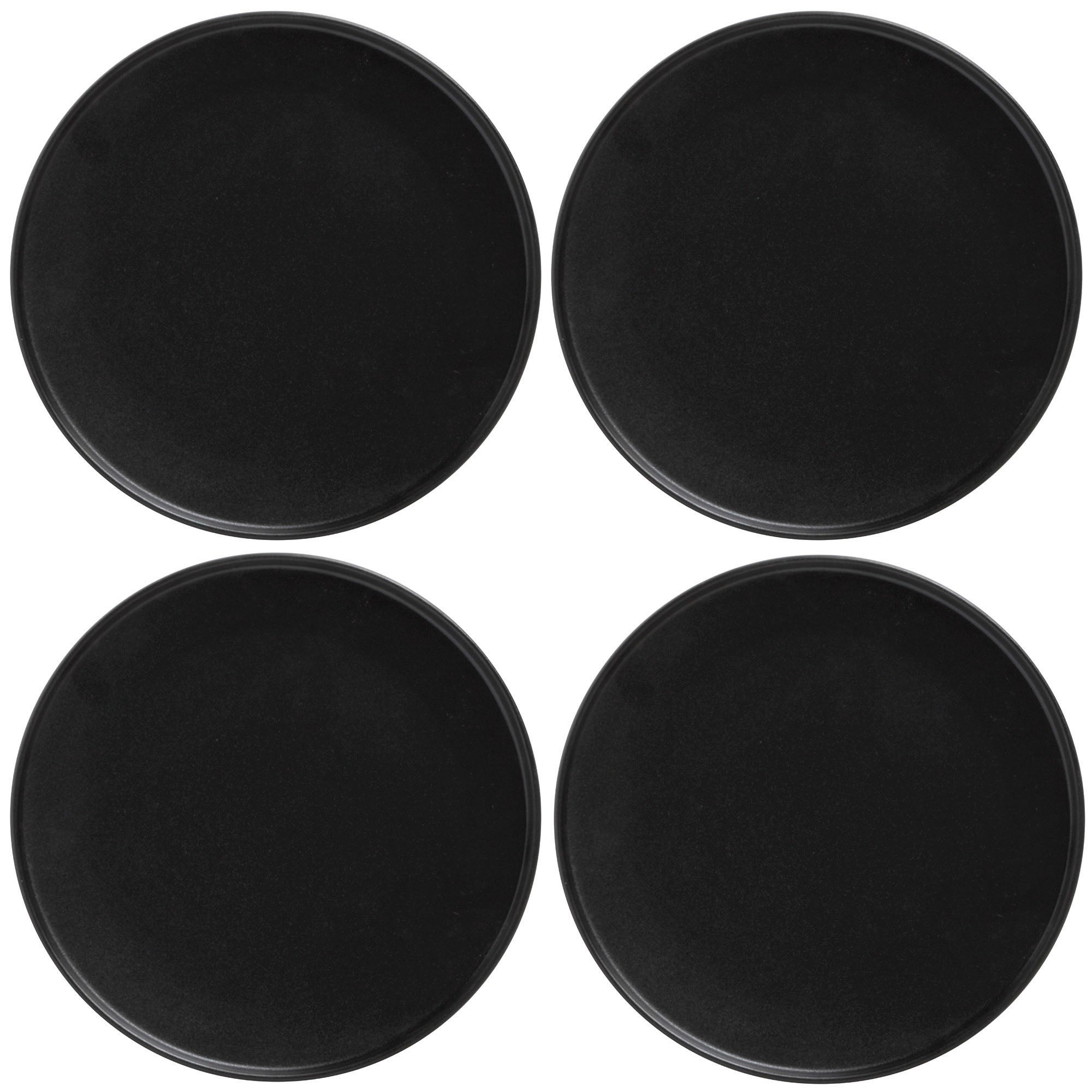 Set of 4 Maxwell & Williams Caviar 27cm High Rim Black Plates Black Price Comparisons | Compare The Build