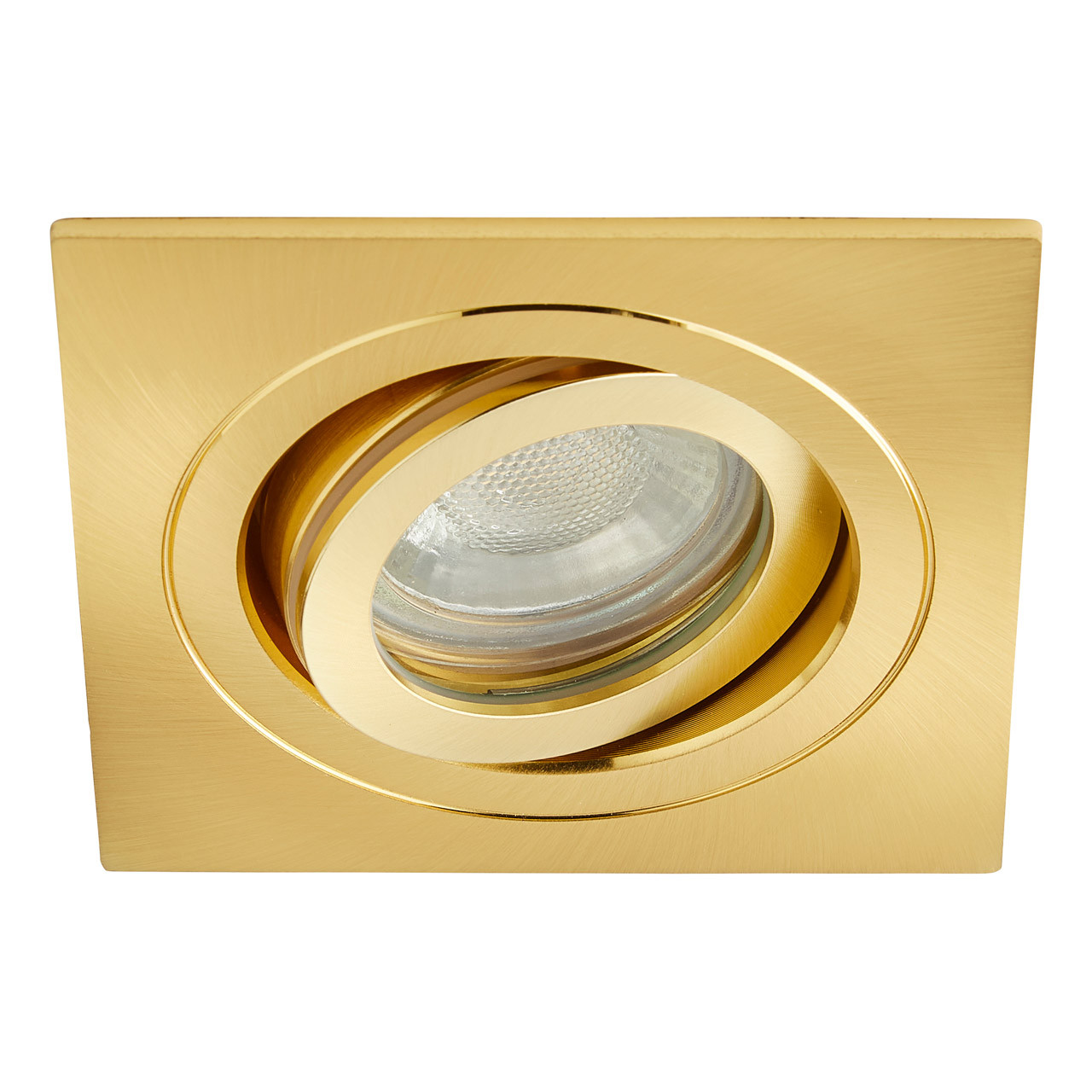 Spa Cali Square Tiltable Downlight Satin Brass Price Comparisons | Compare The Build