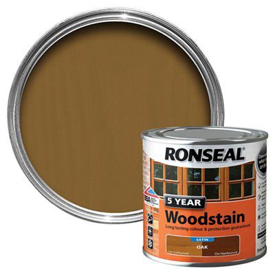 Ronseal Oak High Satin Sheen Wood Stain, 250 Price Comparisons | Compare The Build