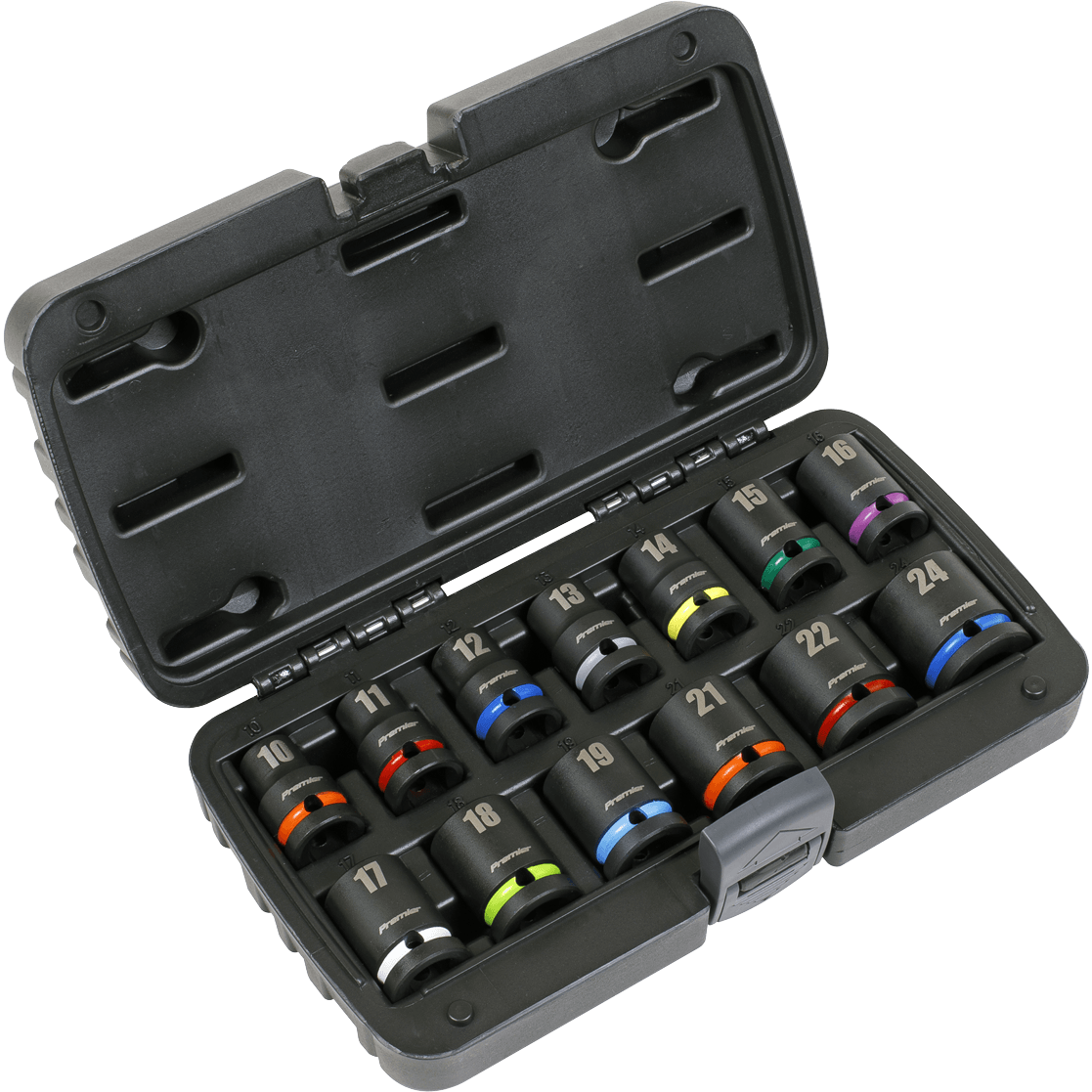 Sealey 13 Piece 1/2" Drive Colour Coded Hexagon Impact Socket Set 1/2" Price Comparisons | Compare The Build