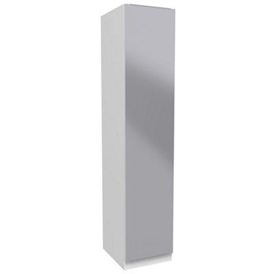 Darwin Mirrored White Chipboard & High-Density Fibreboard (Hdf) 2 Door Double Wardrobe (H)2350mm (W)998mm (D)566mm Price Comparisons | Compare The Build