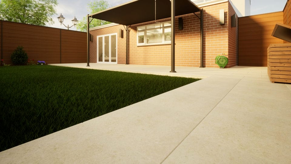 Porcelain Paving - 600mm x 600mm x 20mm Cream Price Comparisons | Compare The Build