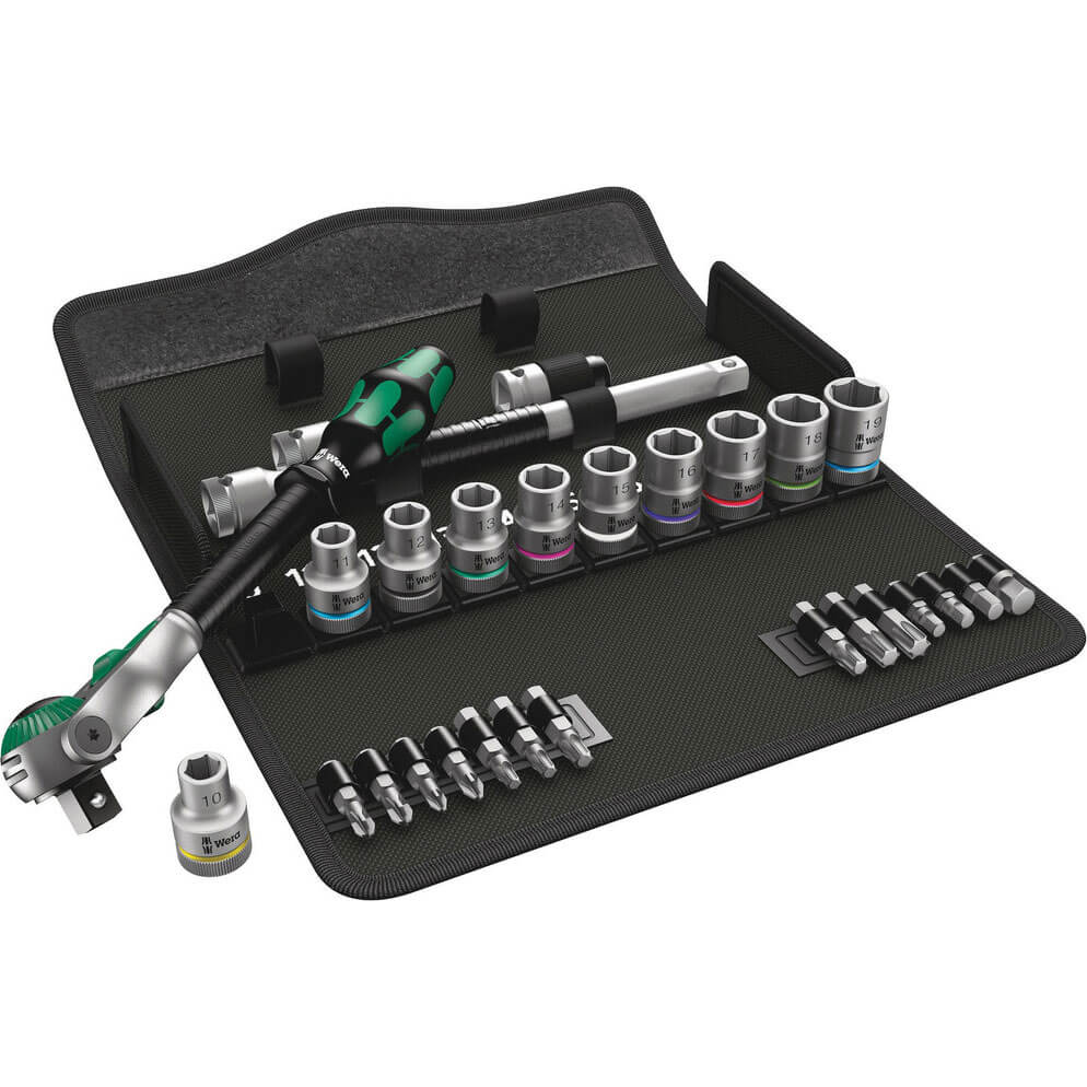 Wera 8100 SC6 Zyklop 29 Piece 1/2" Drive Socket and Bit Set 1/2" Price Comparisons | Compare The Build