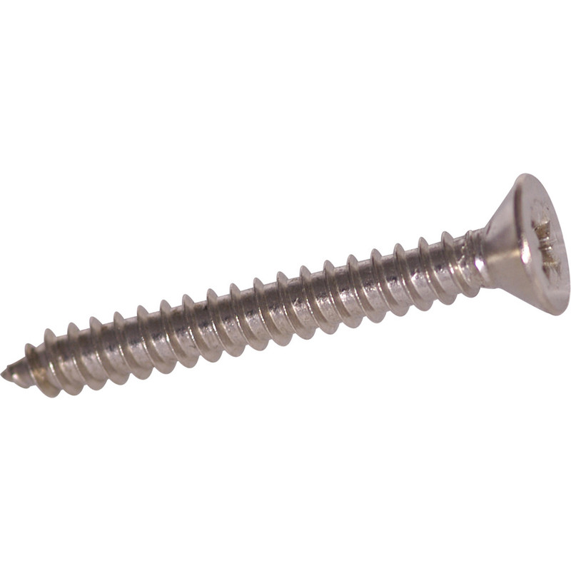 Apex Stainless Self Tapping Countersunk Pozi Screw 1 1/2" x 8 (100 Pack) in Silver Stainless Steel Price Comparisons | Compare The Build