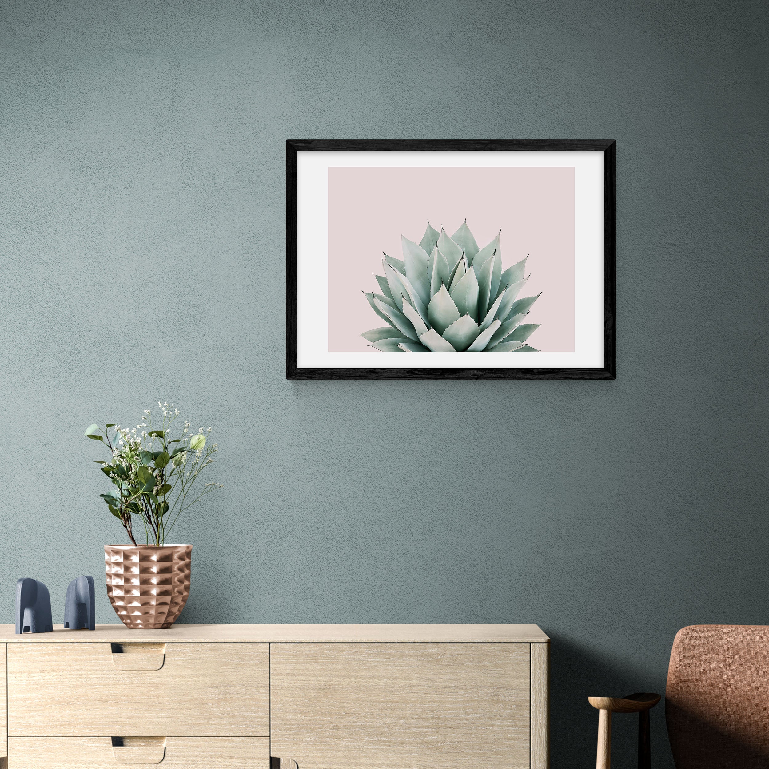 East End Prints Blush Succulent Print Pink Price Comparisons | Compare The Build