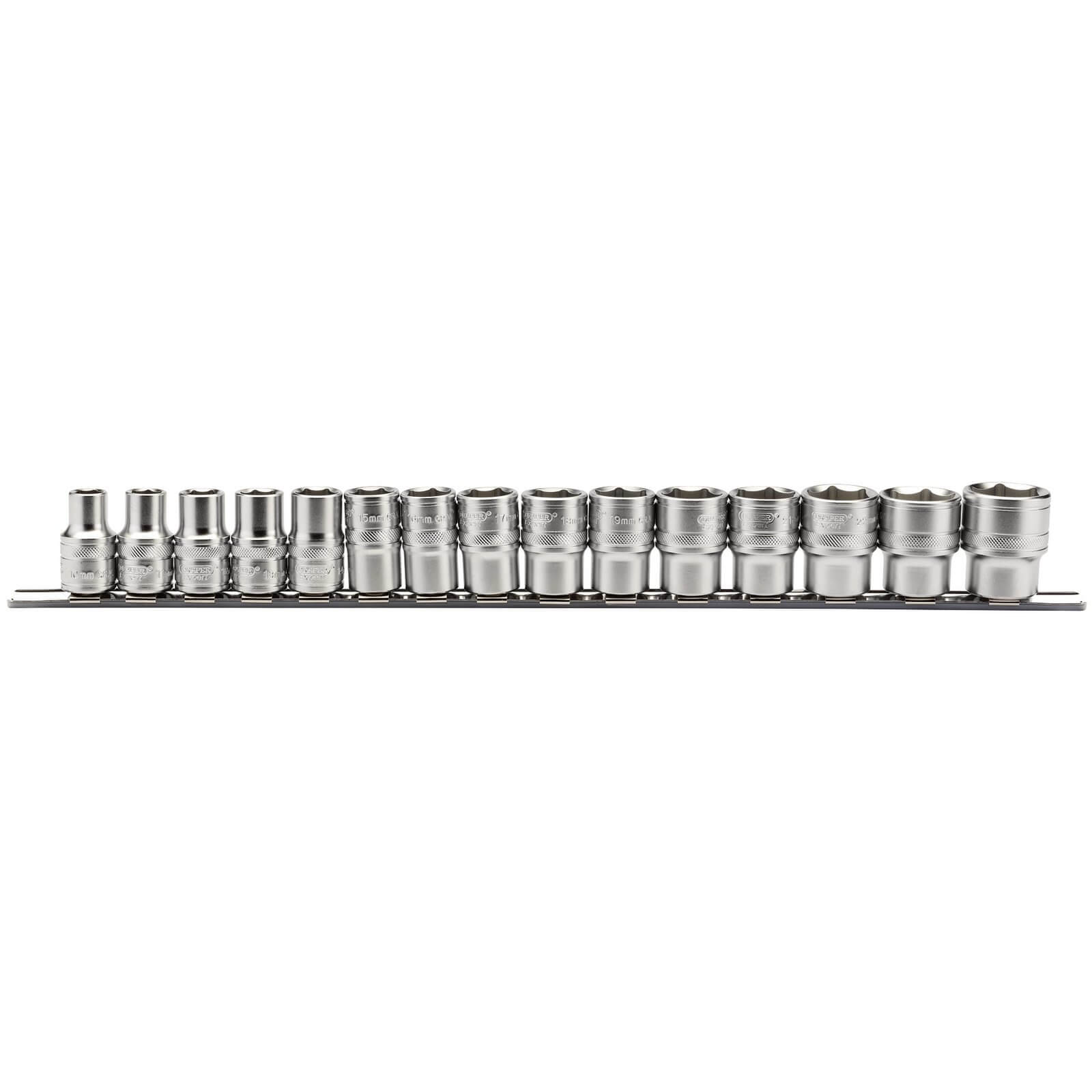 Draper 15 Piece 1/2" Drive Socket Set Metric on Rail 1/2" Price Comparisons | Compare The Build