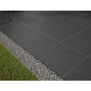 Embsay Black Matt Outdoor Porcelain Paving Tile - 600 x 600 x 20mm - Pack of 2 Price Comparisons | Compare The Build