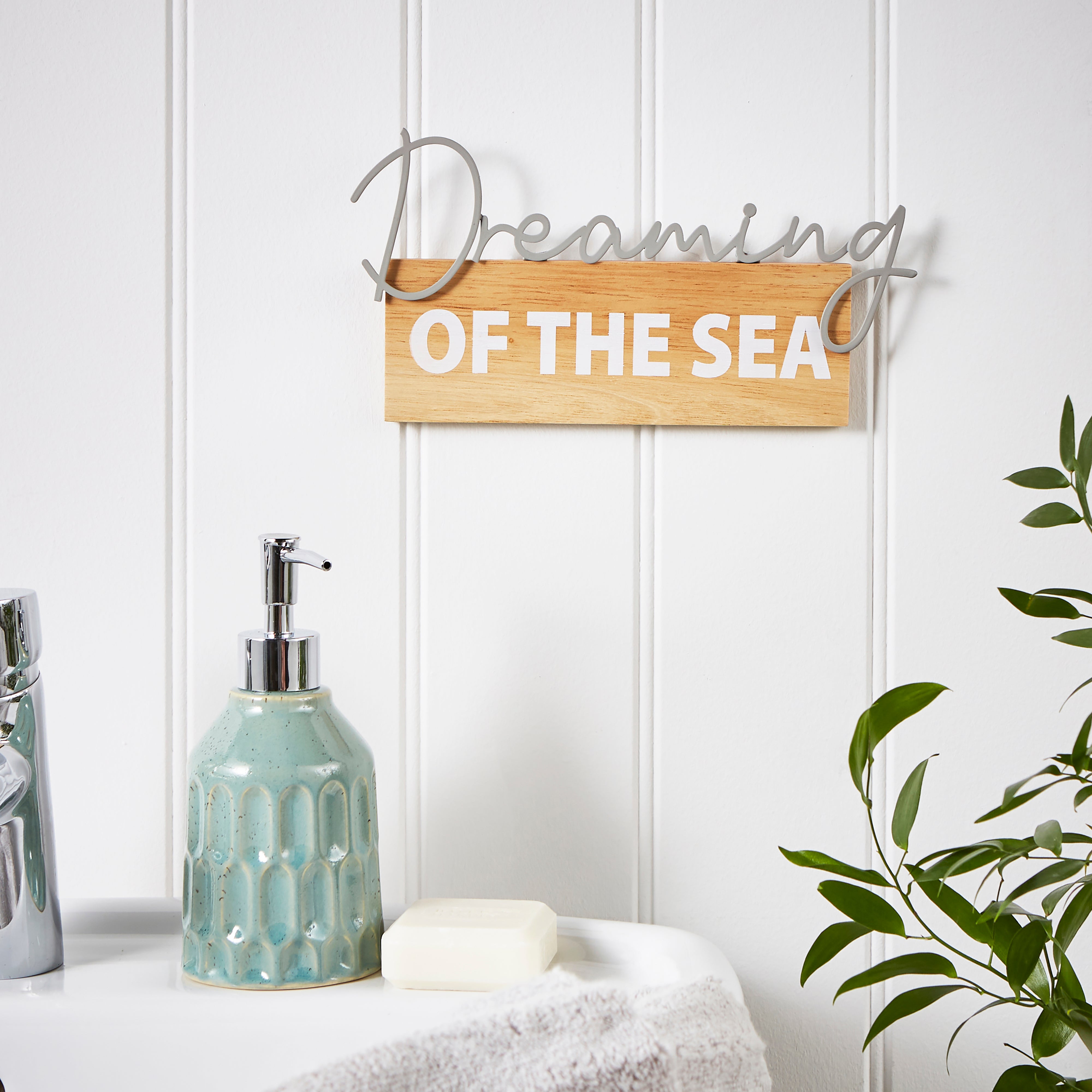 Dreaming of the Sea Plaque Grey/Brown Price Comparisons | Compare The Build