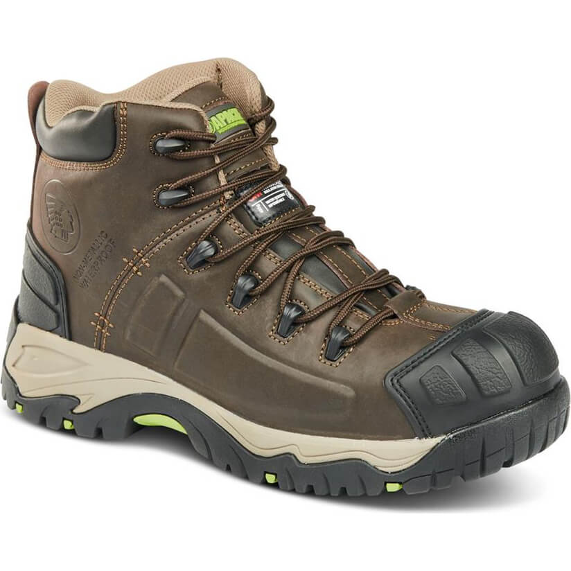 Apache Neptune Non Metallic Waterproof Work Boots Brown Size 9 | Compare The Build