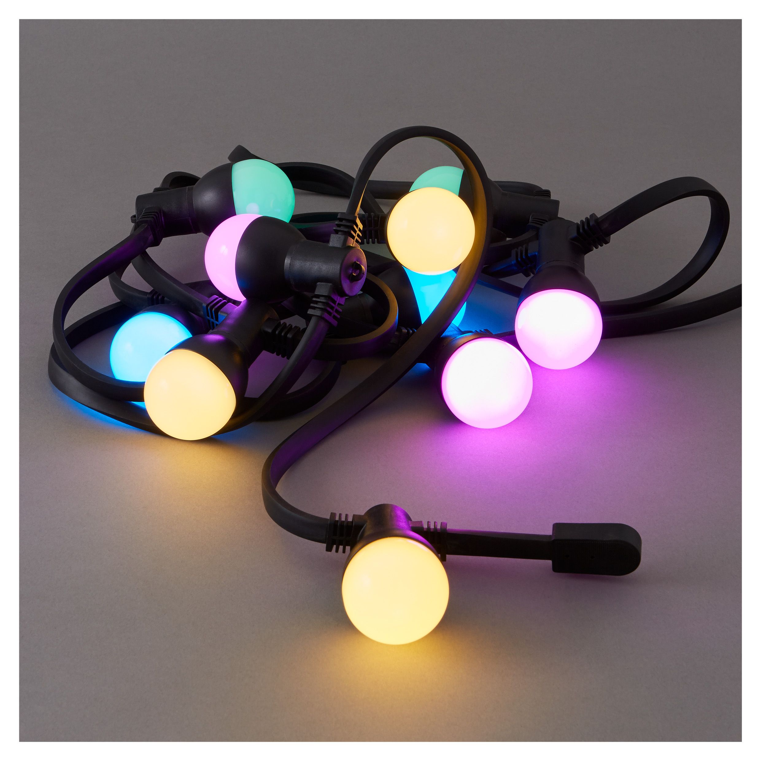 Blooma Barnaby Pastel Mains-Powered Multicolour 10 Led Outdoor String Lights Price Comparisons | Compare The Build