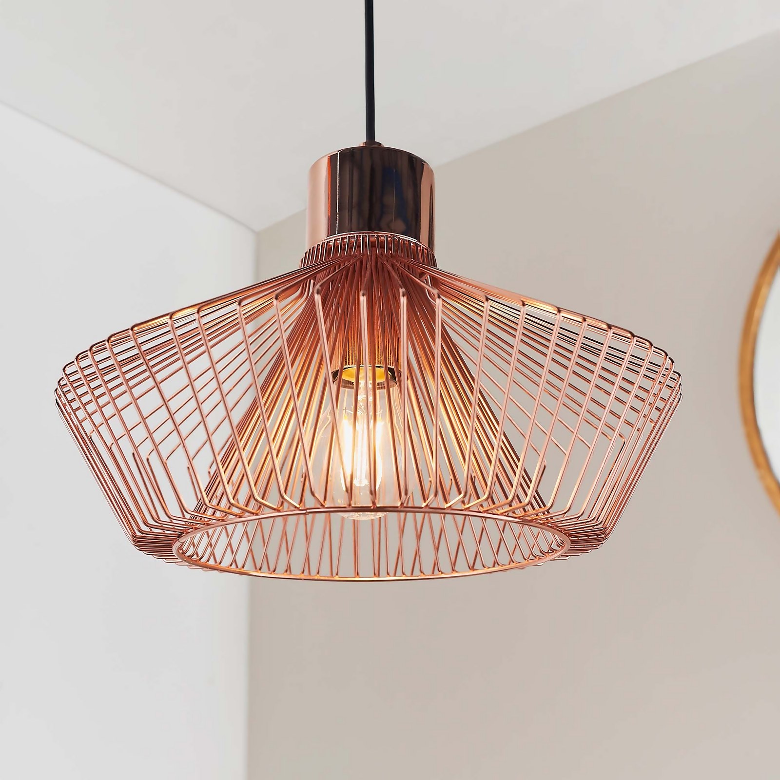 Lauris Pendant Light - Copper | Compare The Build