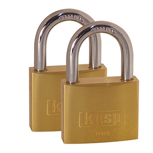 Kasp Brass Padlock - 25mm Twin Pack Price Comparisons | Compare The Build