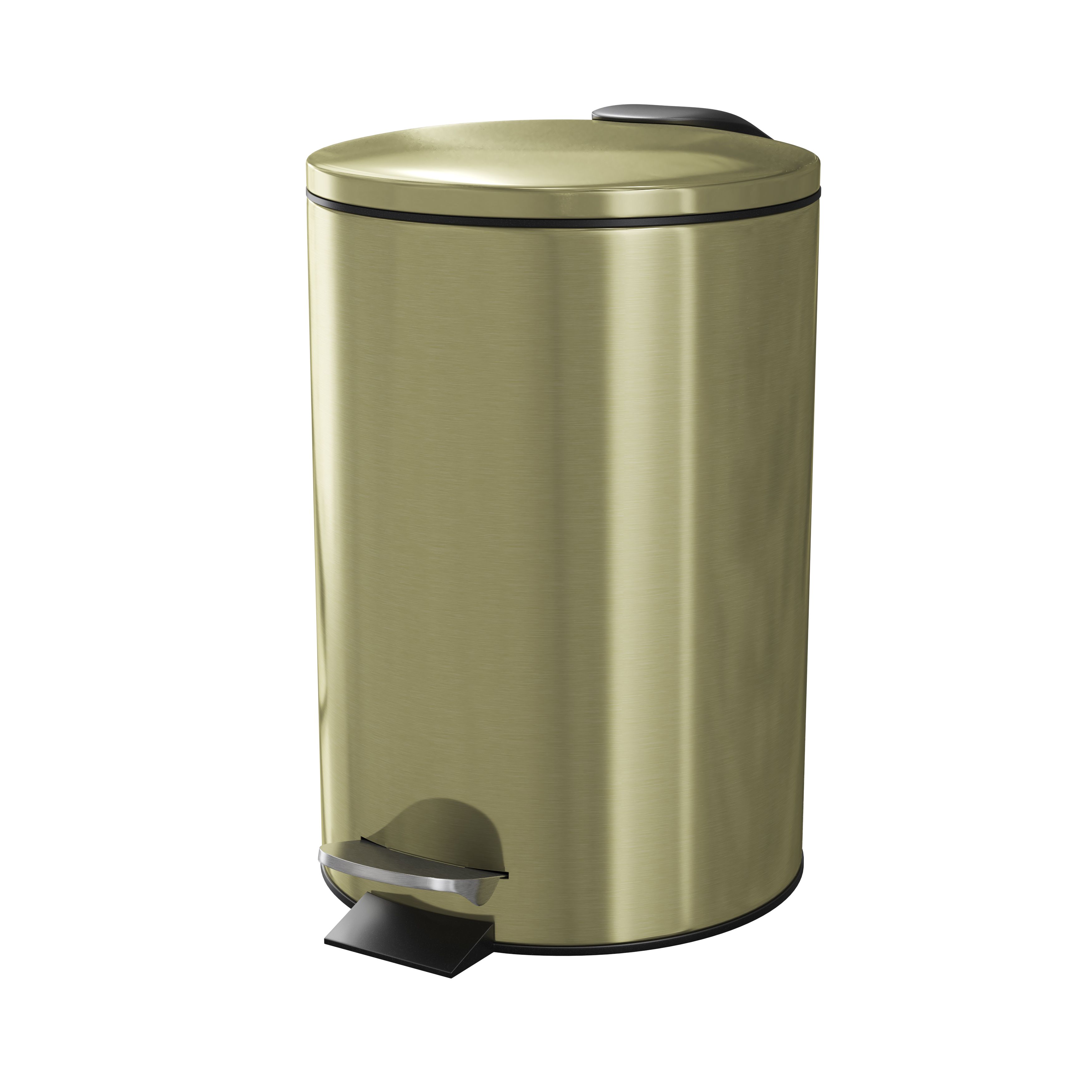 GoodHome Cavalla Steel Round Bathroom Pedal Bin, 3L Price Comparisons | Compare The Build