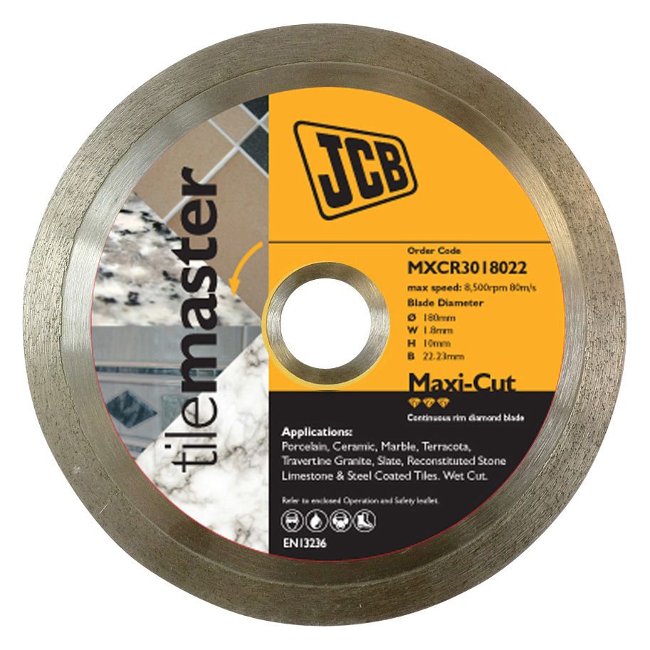 Jcb (Dia)180mm Continuous Rim Diamond Blade Of 1 | Compare The Build