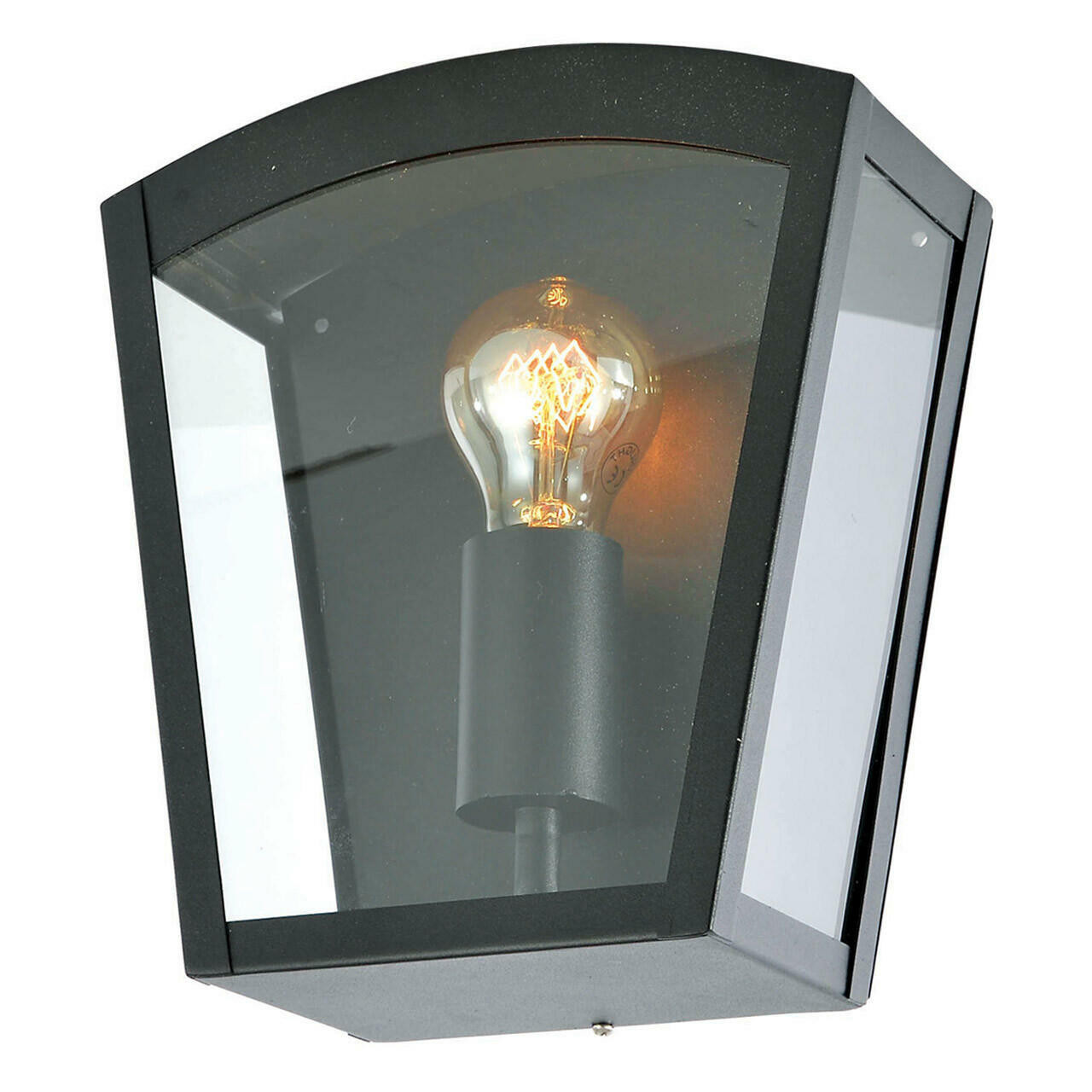 Zink ARTEMIS Outdoor Curved Box Lantern Black Price Comparisons | Compare The Build