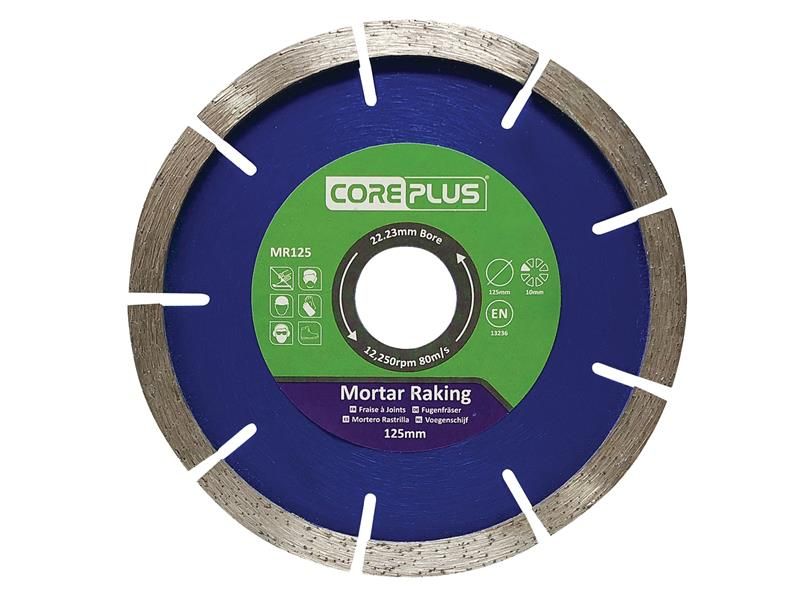 CorePlus CORDBMR125 MR125 Mortar Raking Diamond Blade 125mm Price Comparisons | Compare The Build