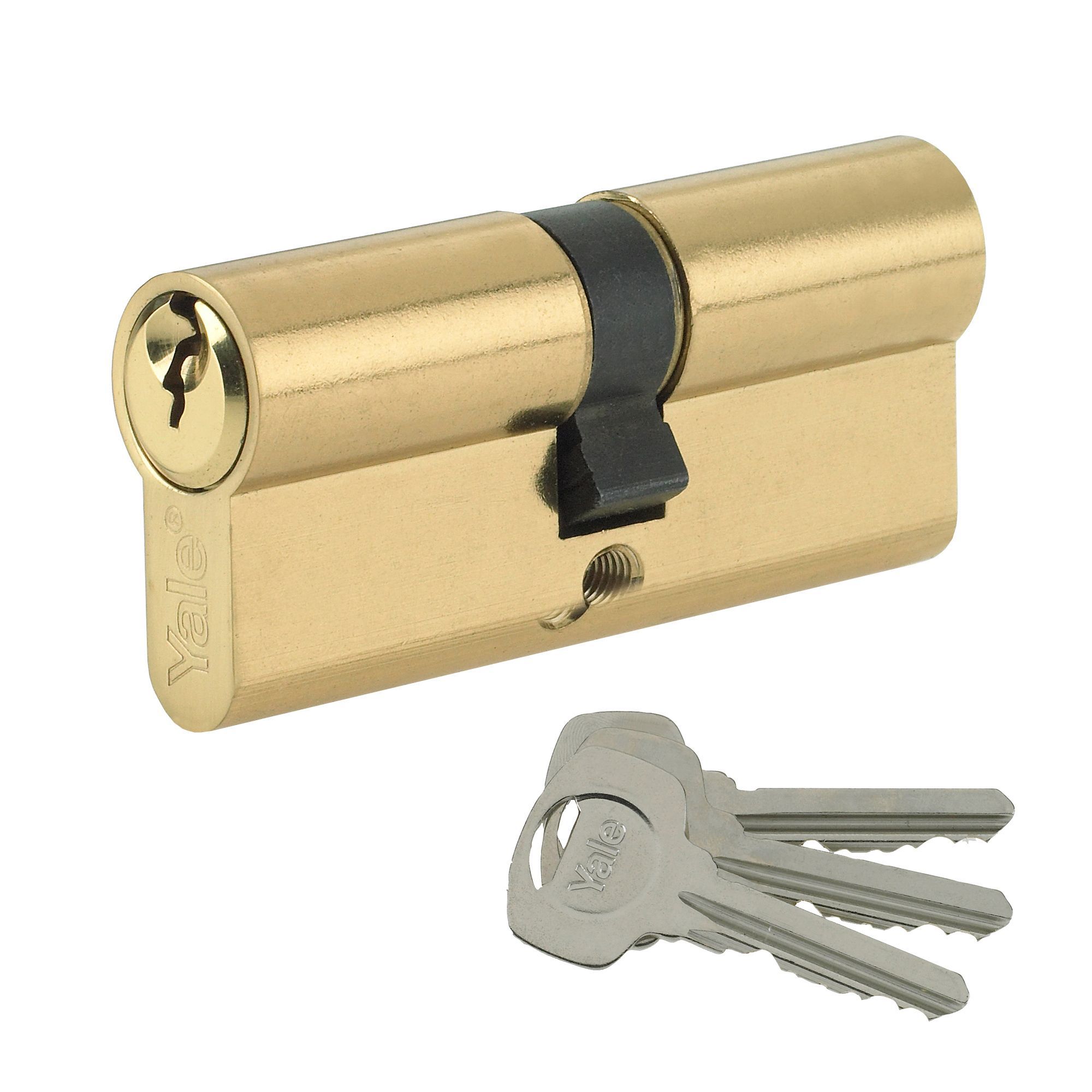 Yale 95mm Brass-Plated Euro Cylinder Lock Price Comparisons | Compare The Build