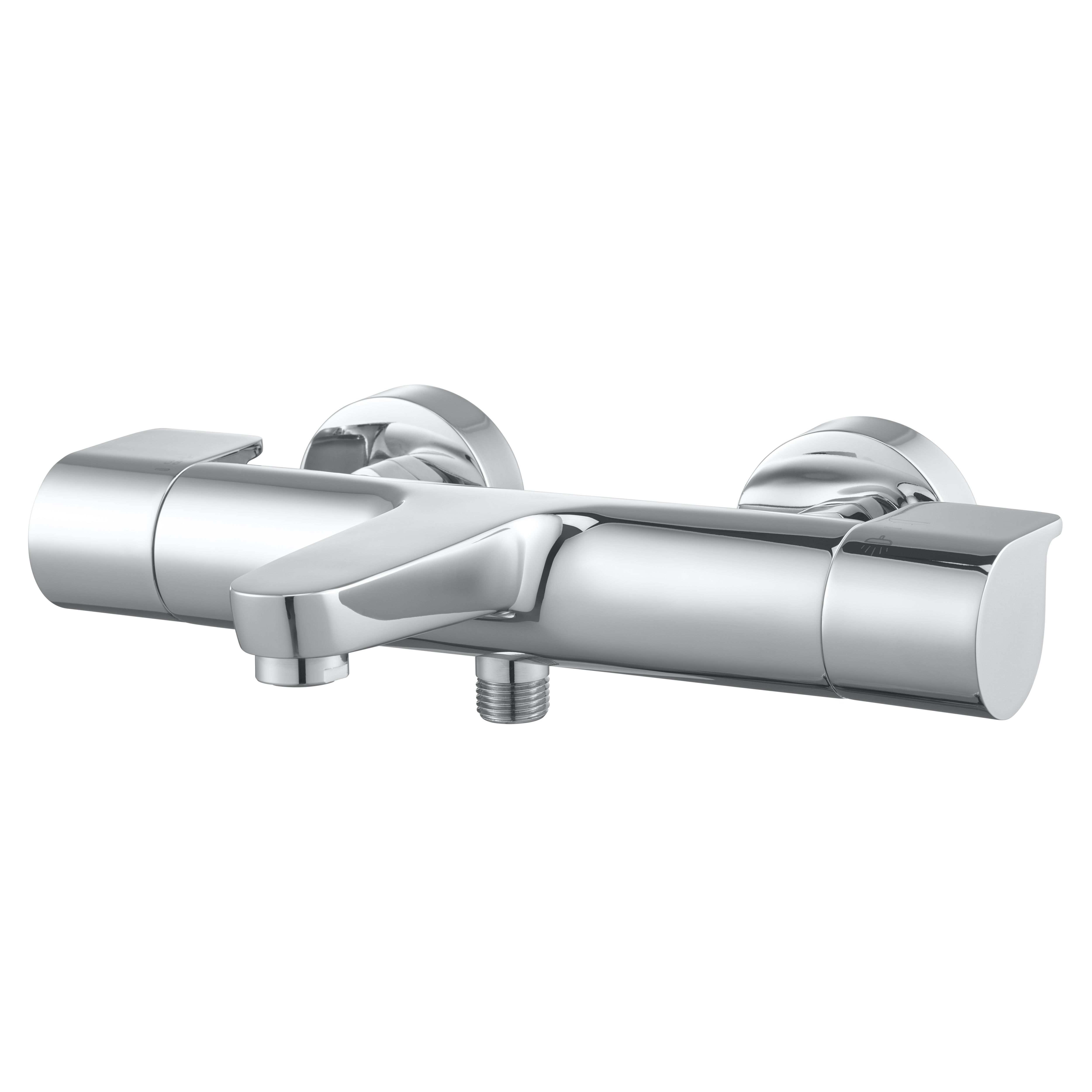 GoodHome Cavally Chrome Effect Thermostatic Bath Shower Mixer Tap Price Comparisons | Compare The Build