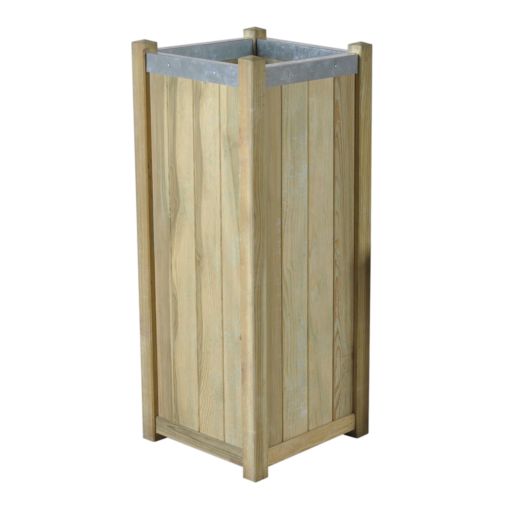 Forest Garden Slender Wooden Rectangular Planter 40Cmx40Cm, Pack Of 2 Price Comparisons | Compare The Build