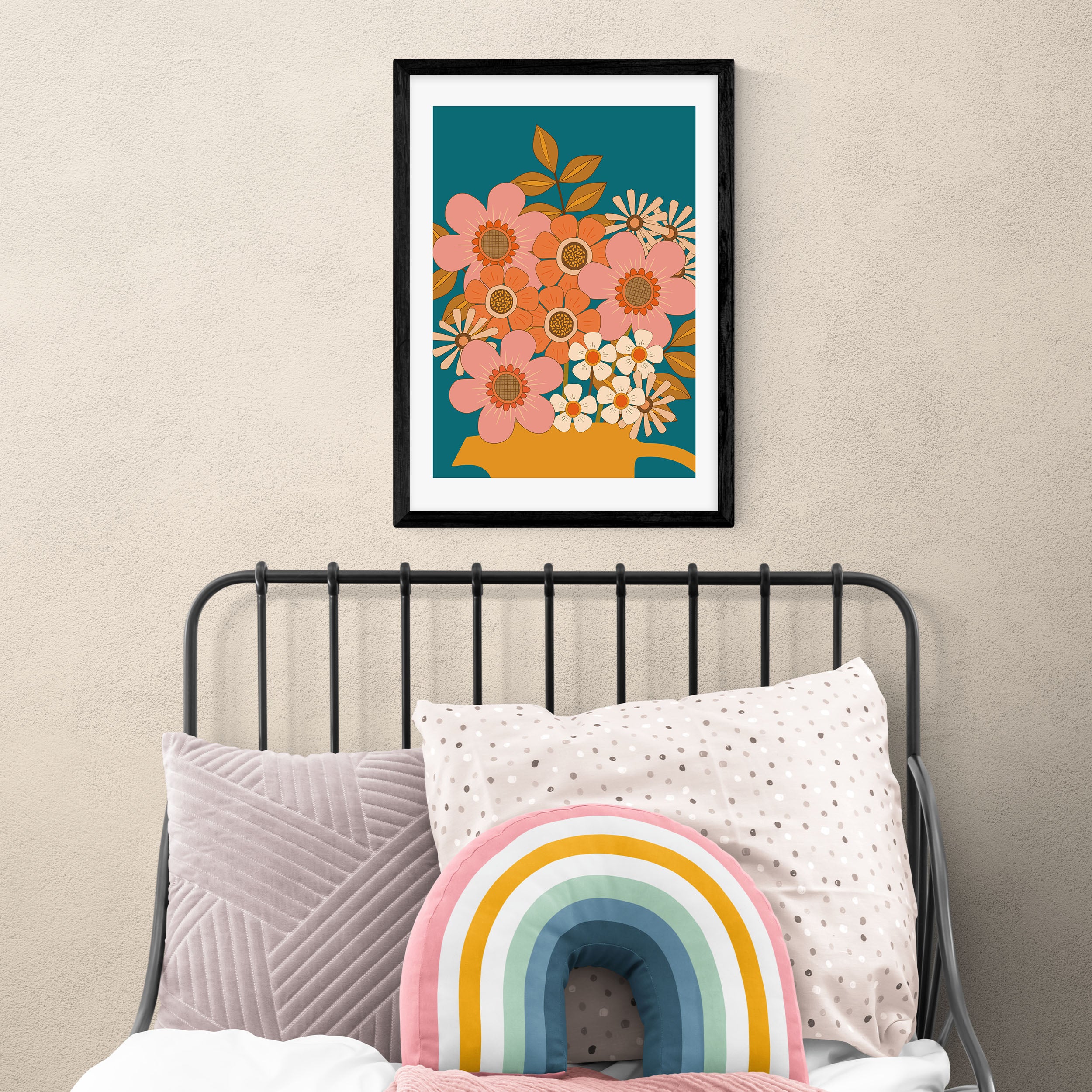 East End Prints Mid Century Bouquet Print MultiColoured Price Comparisons | Compare The Build