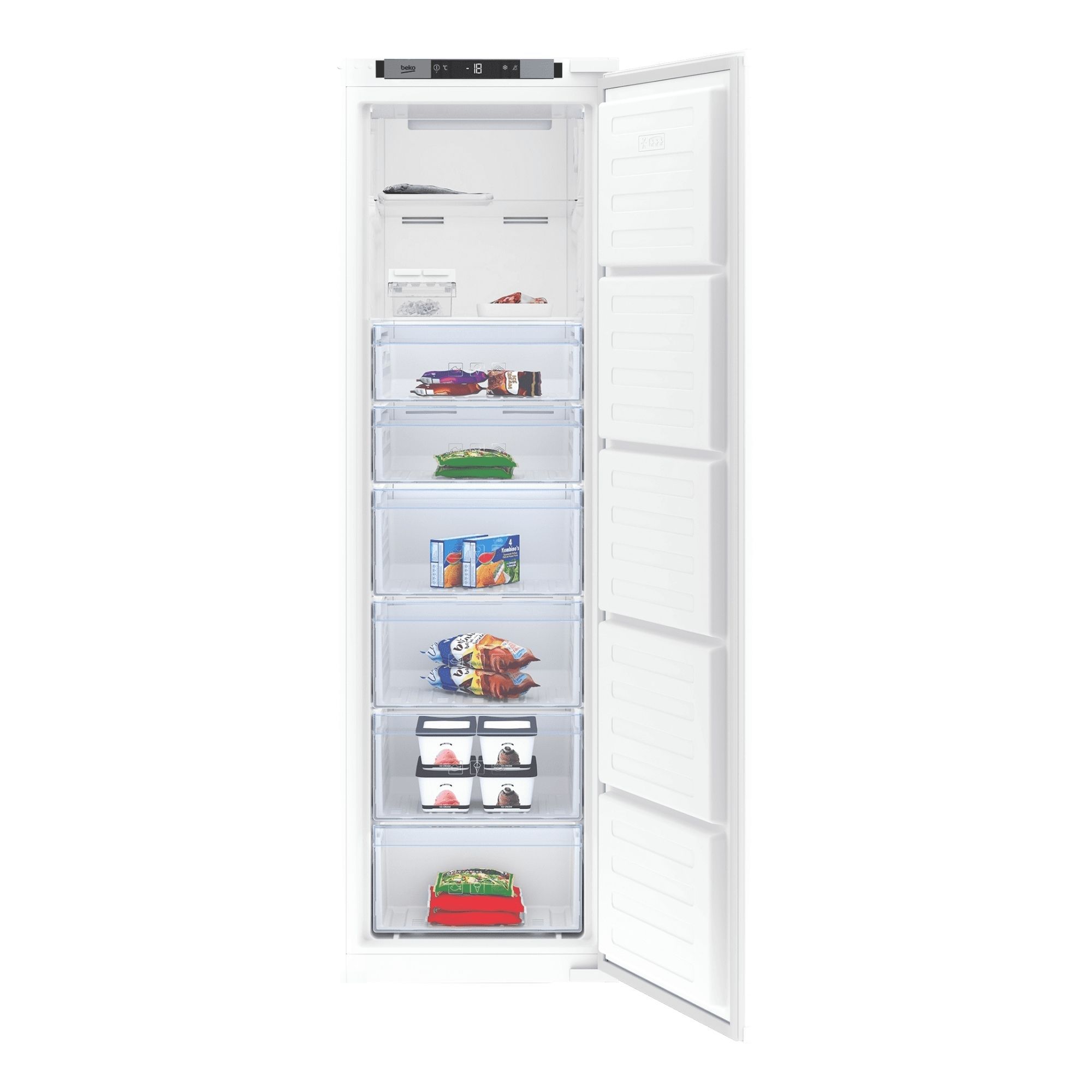 Beko Bffd3577 White Integrated Freezer Price Comparisons | Compare The Build