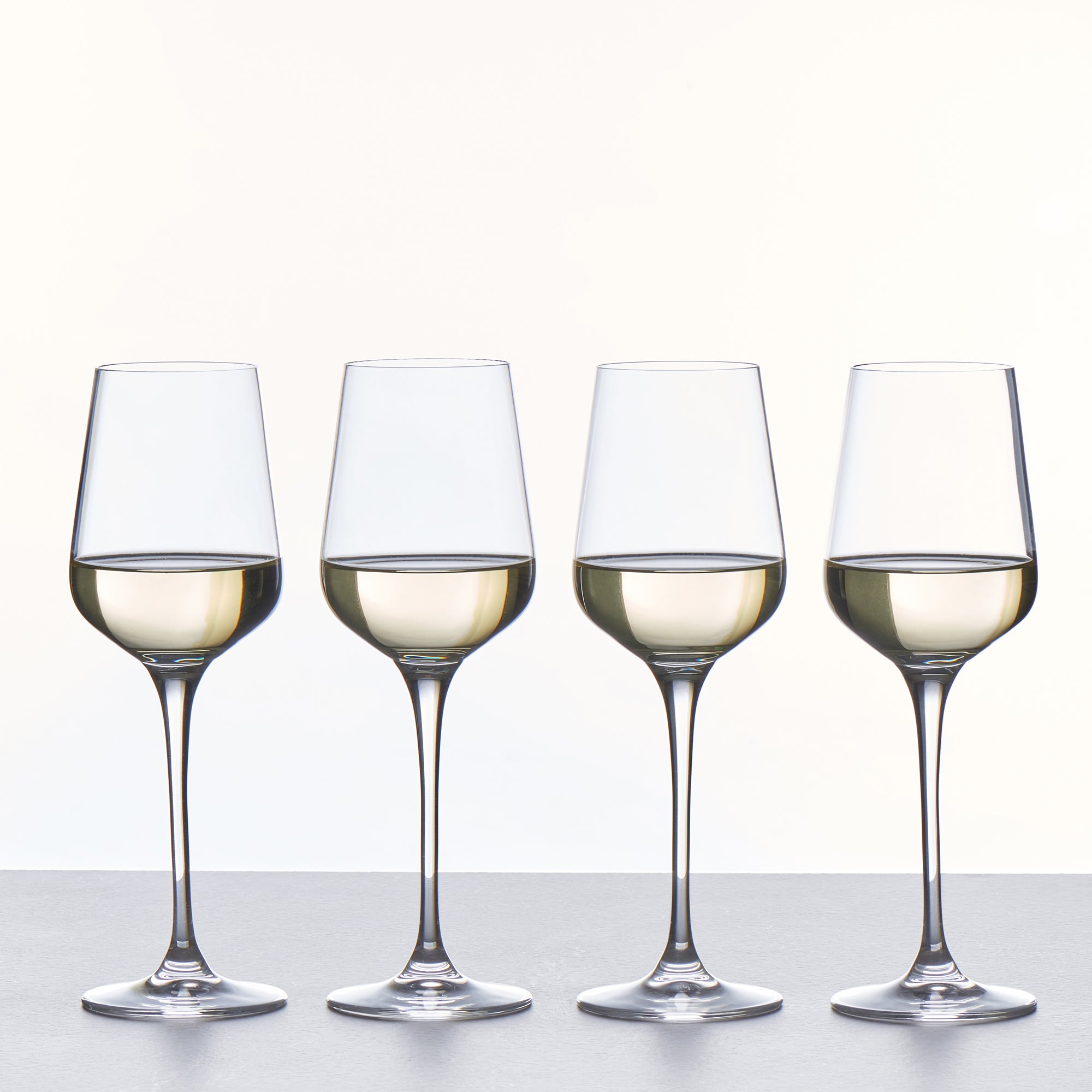 Set of 4 Connoisseur Crystal Glass White Wine Glasses Clear Price Comparisons | Compare The Build