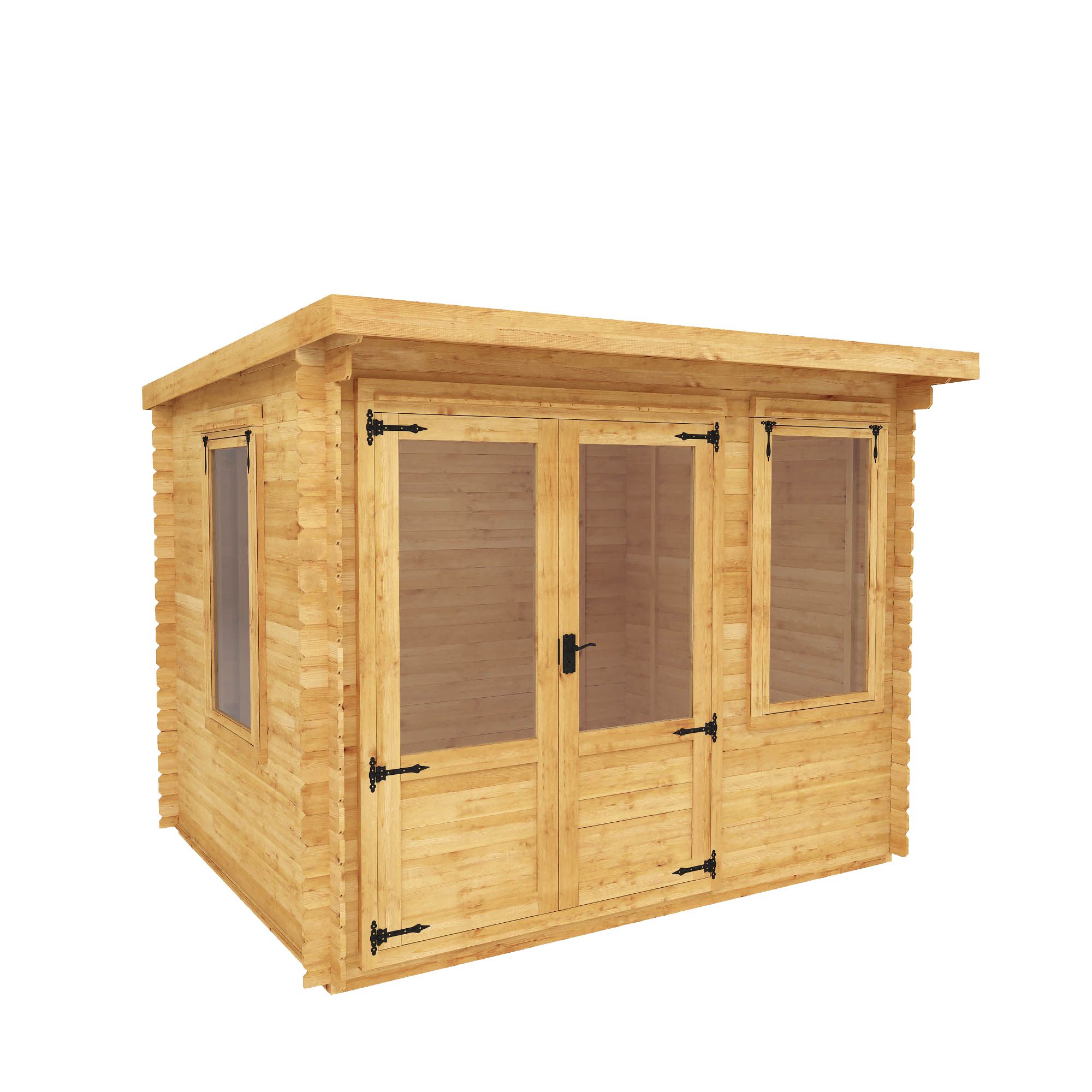 Mercia 3X2.4M Pent Tongue & Groove Cabin With Double Door Price Comparisons | Compare The Build