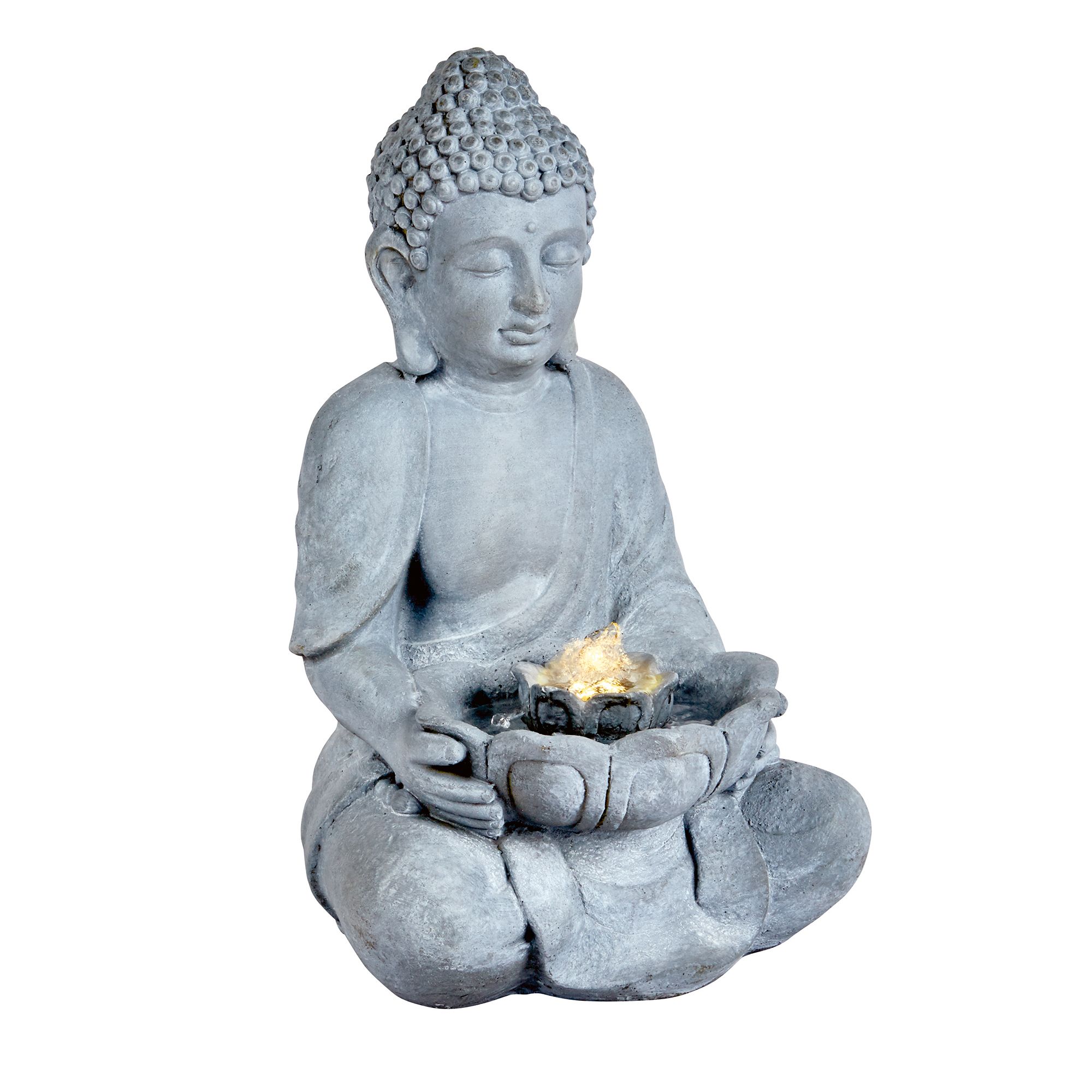 Outdoor Living Uk Mains-Powered Buddha Water Feature (H)45Cm Price Comparisons | Compare The Build